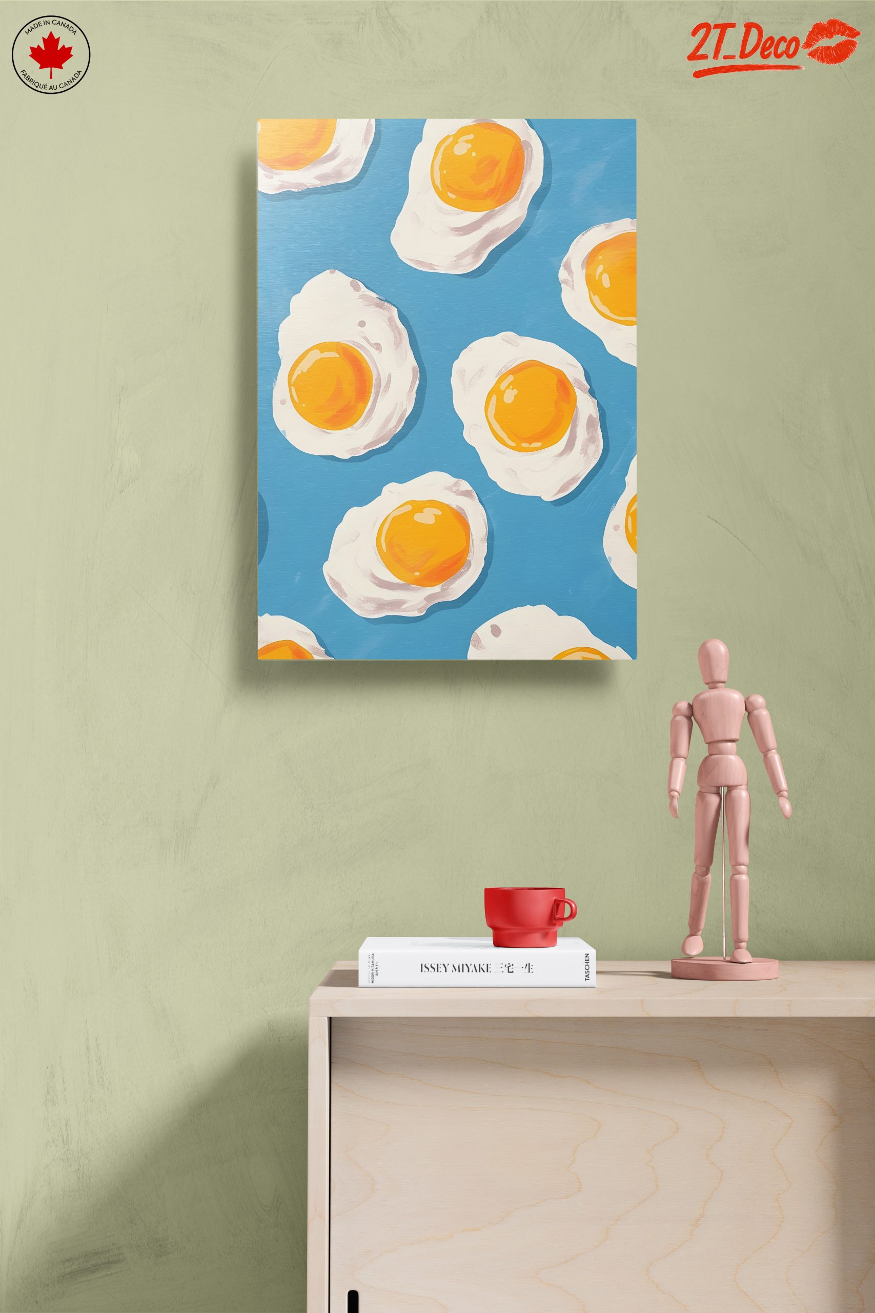 Fried Eggs Food Pattern Art - Image 14
