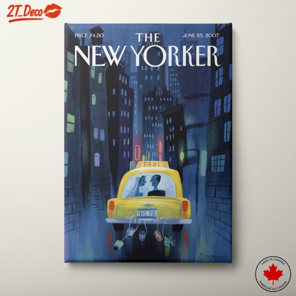 The New Yorker Cover Art of a Yellow Taxi
