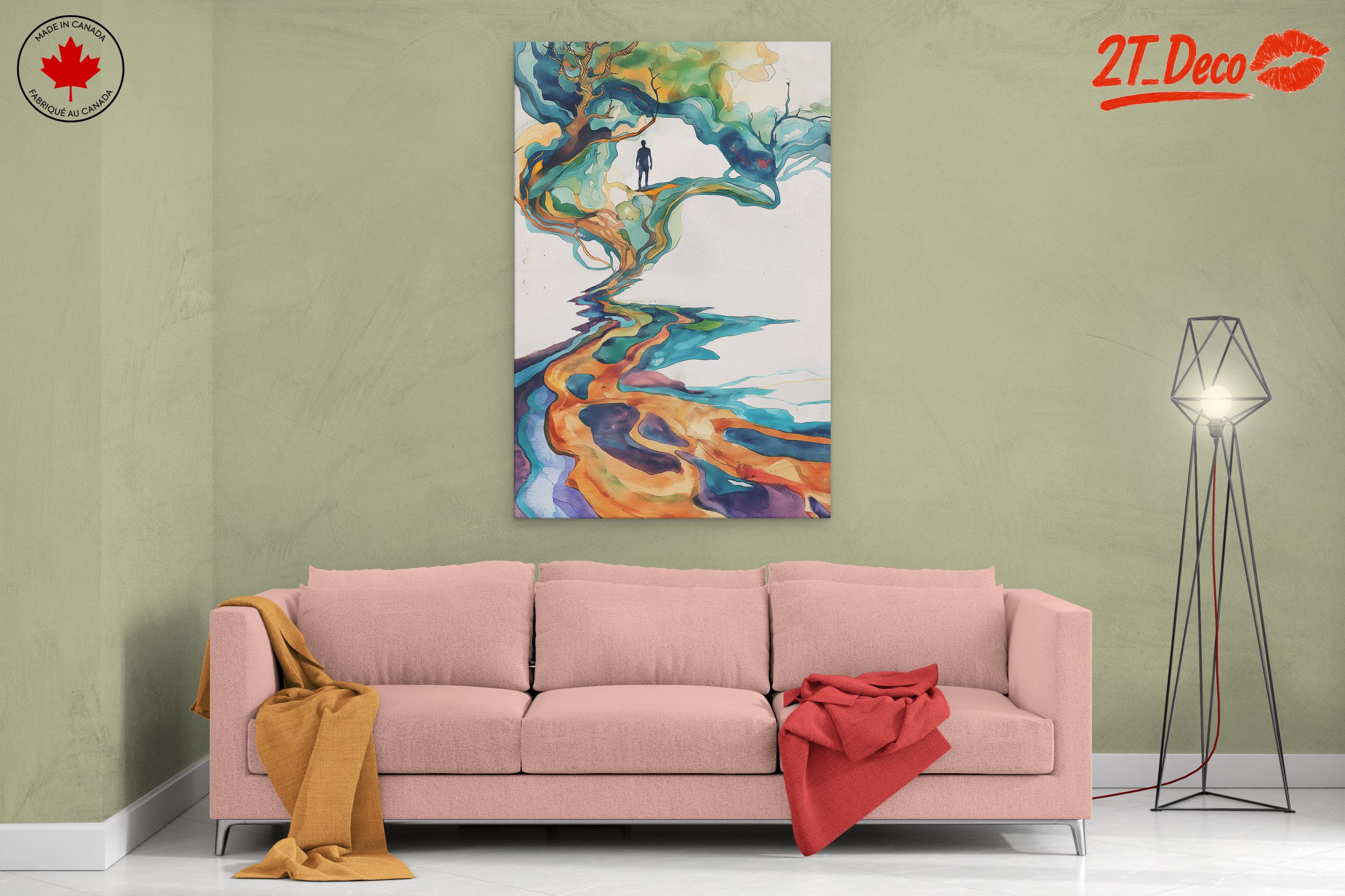 Vibrant Abstract Landscape Art 3 - Image 2