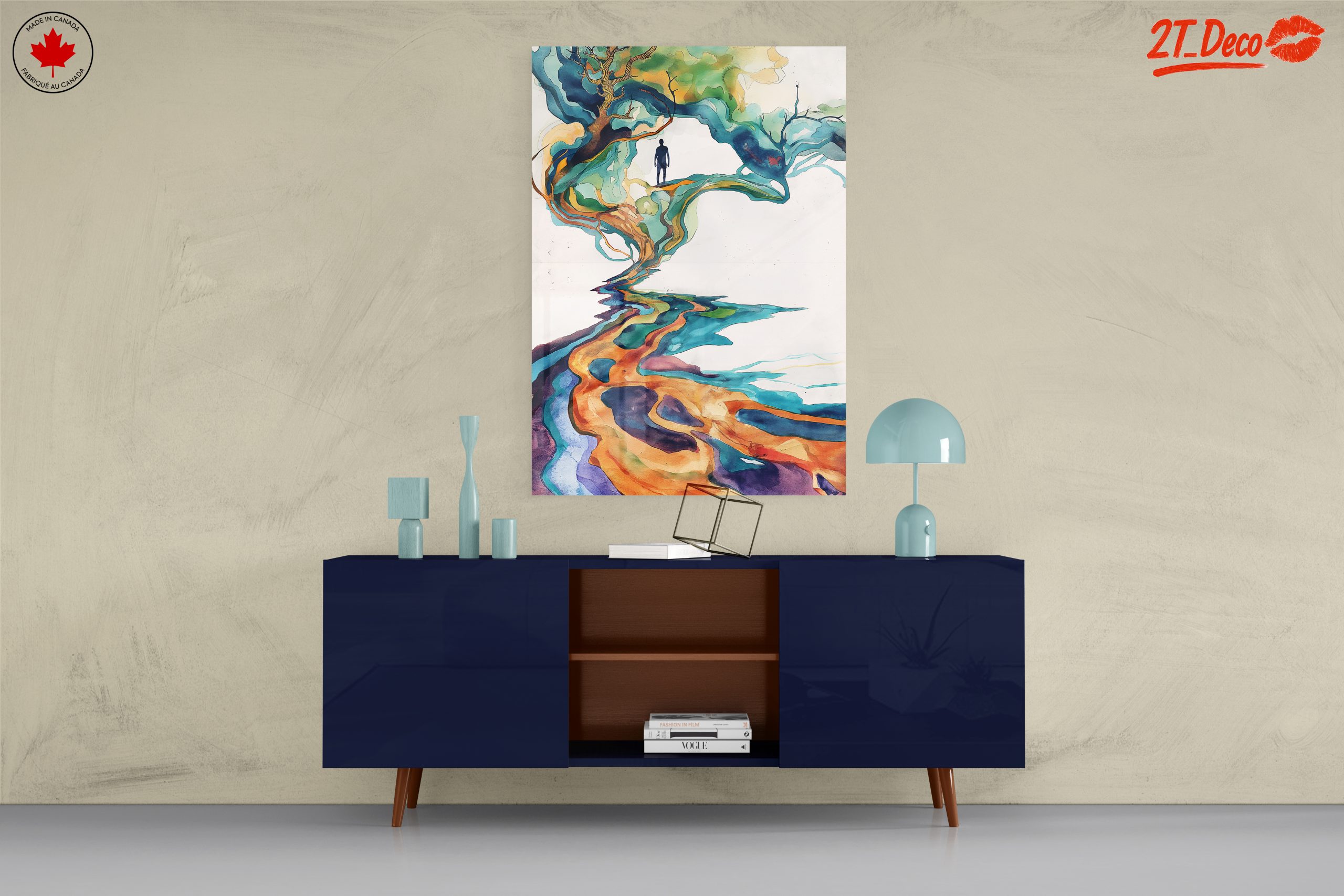 Vibrant Abstract Landscape Art 3 - Image 8