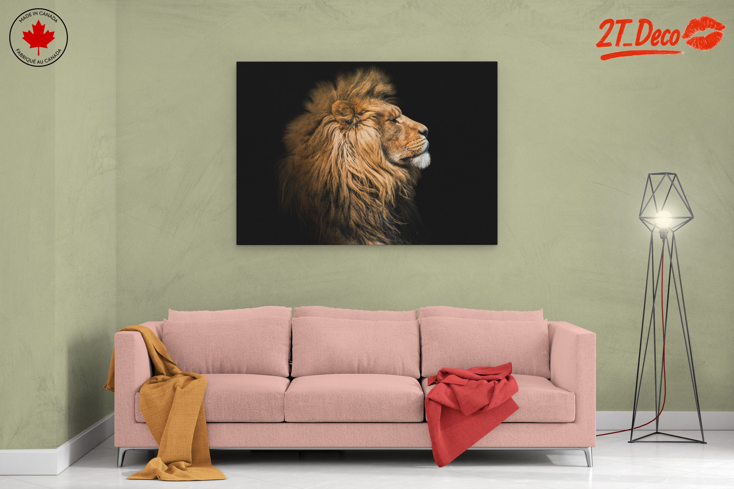 Majestic Lion Portrait in Profile - Image 2