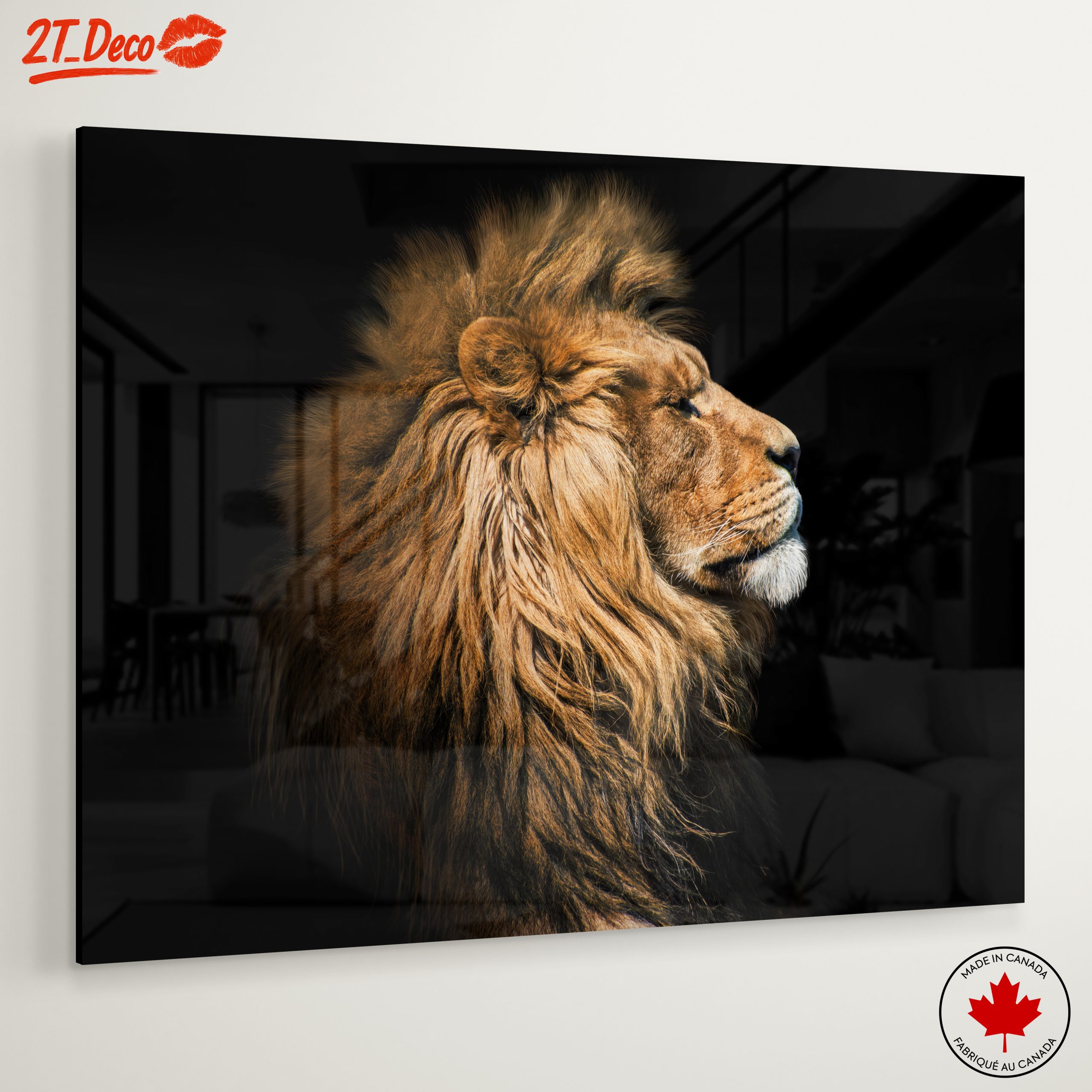 Majestic Lion Portrait in Profile - Image 6