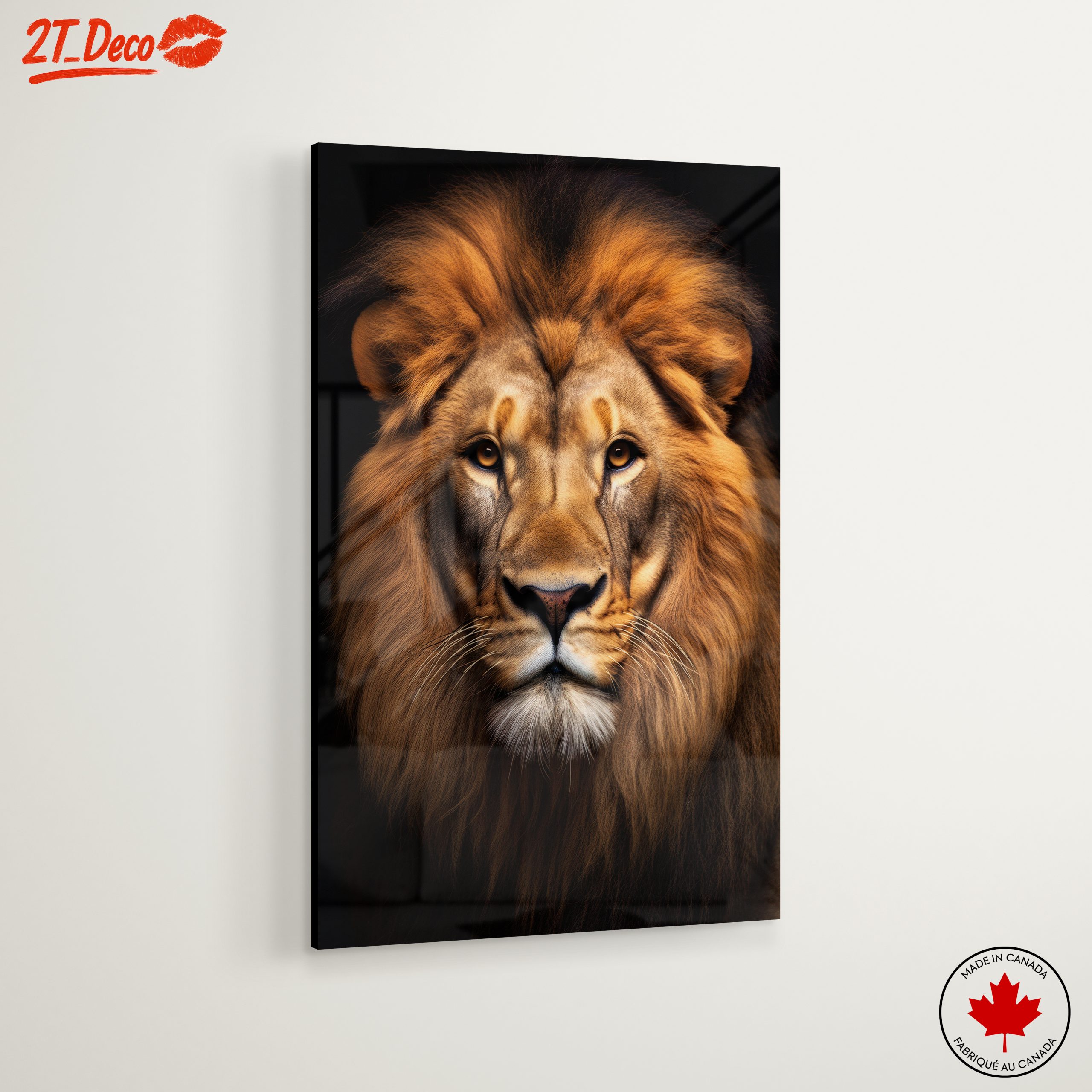 Majestic Lion Portrait Wall Art 5 - Image 6