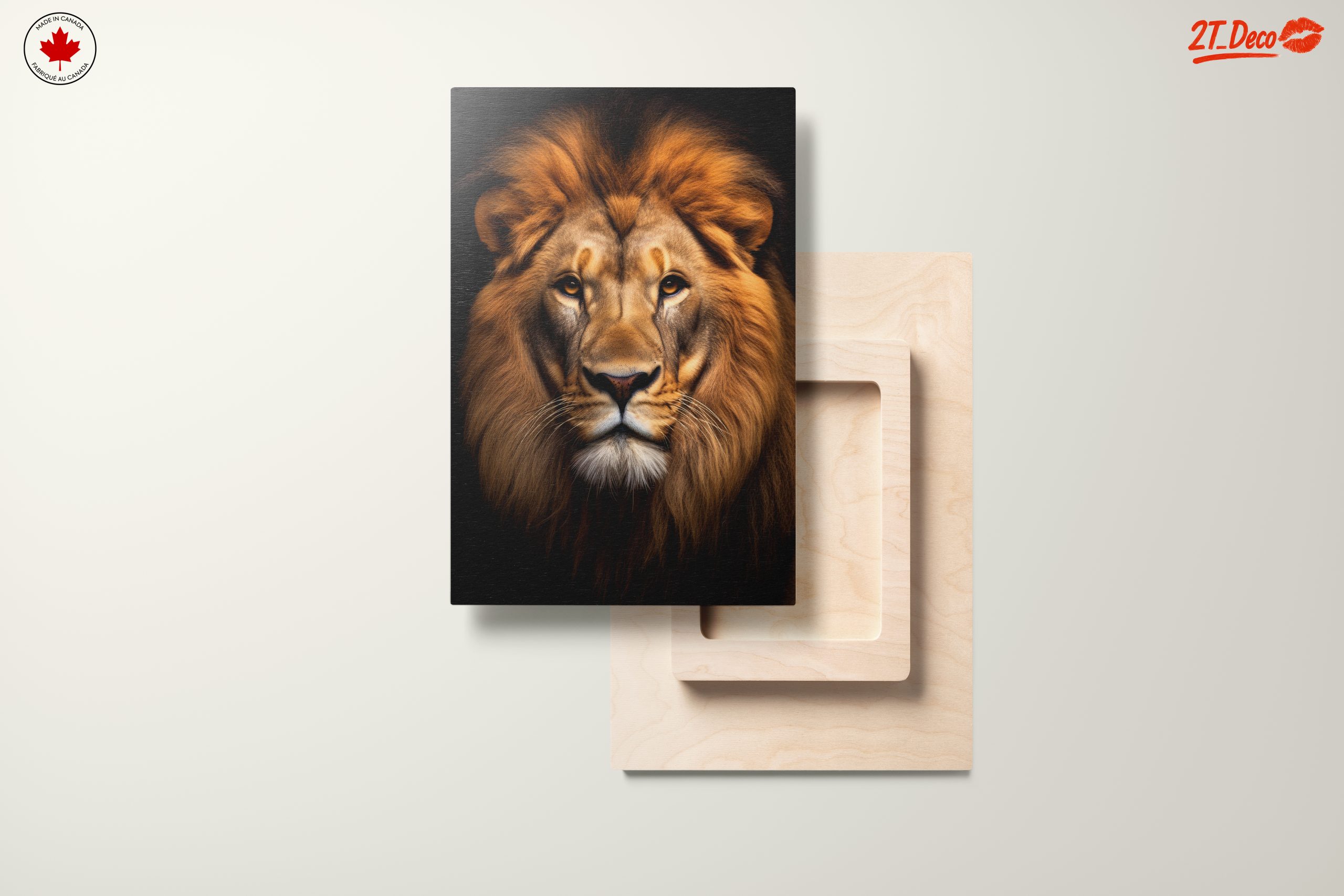 Majestic Lion Portrait Wall Art 5 - Image 11