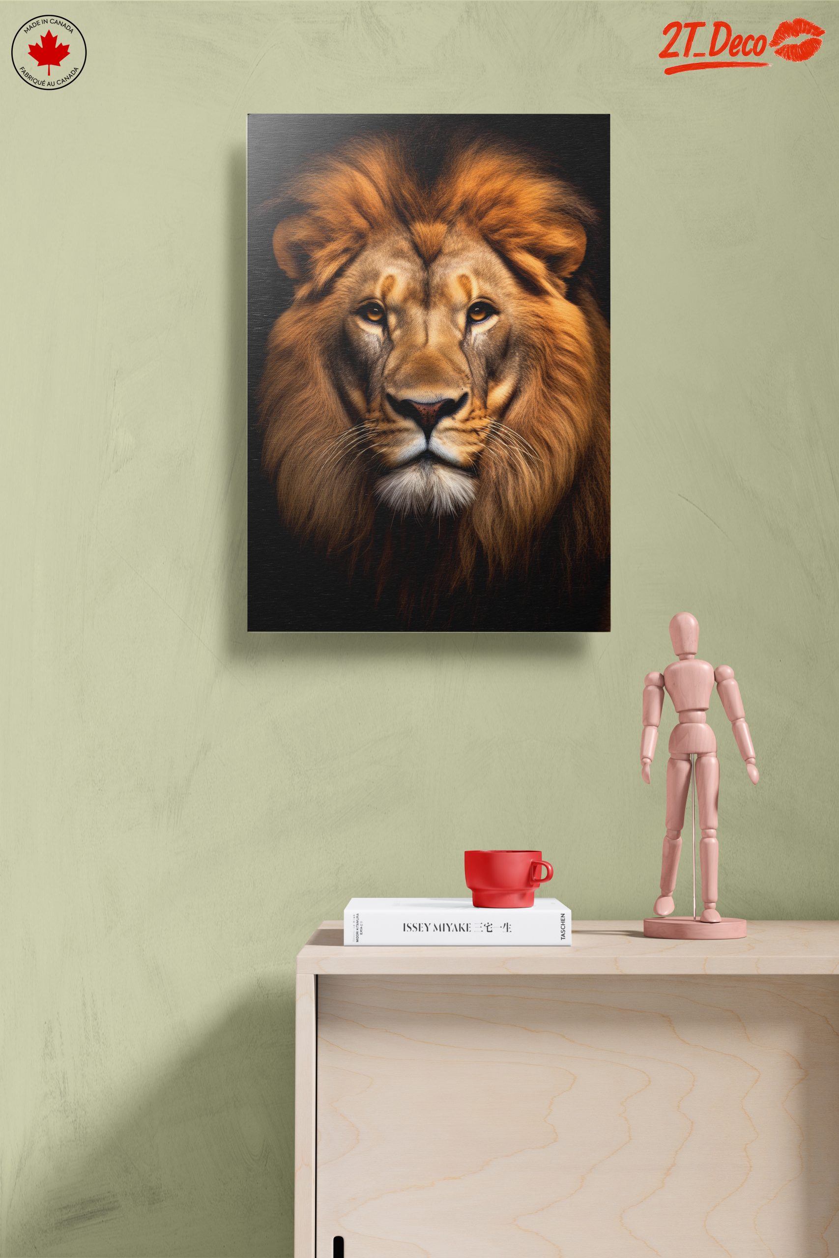 Majestic Lion Portrait Wall Art 5 - Image 14