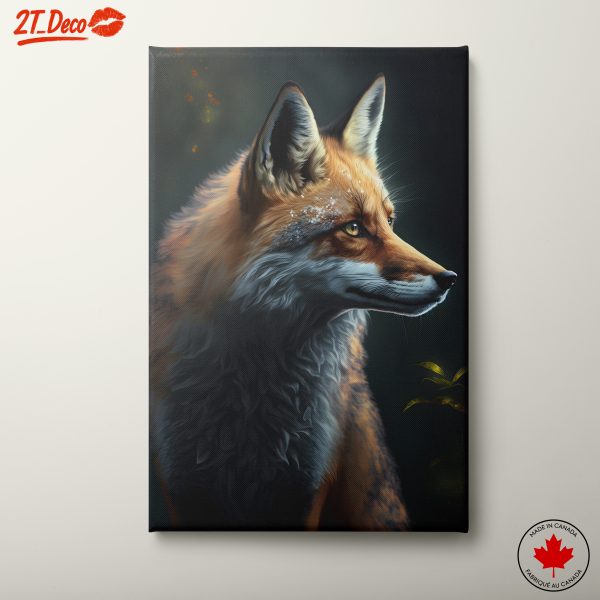 Vibrant Fox Portrait with Lush Background