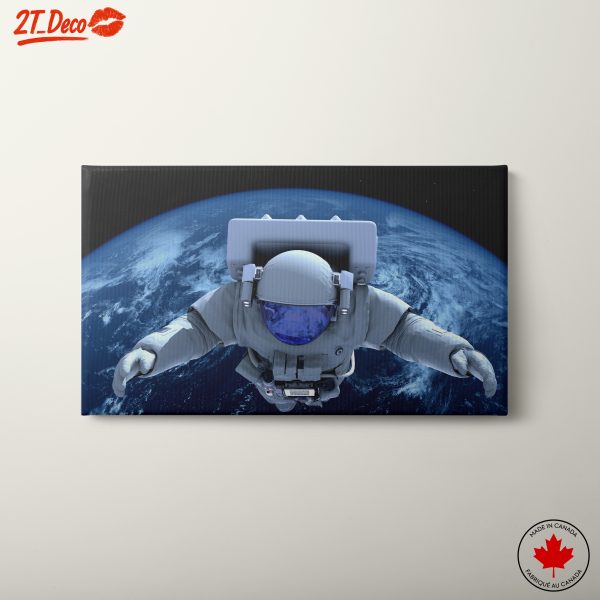 Astronaut Floating Above Earth