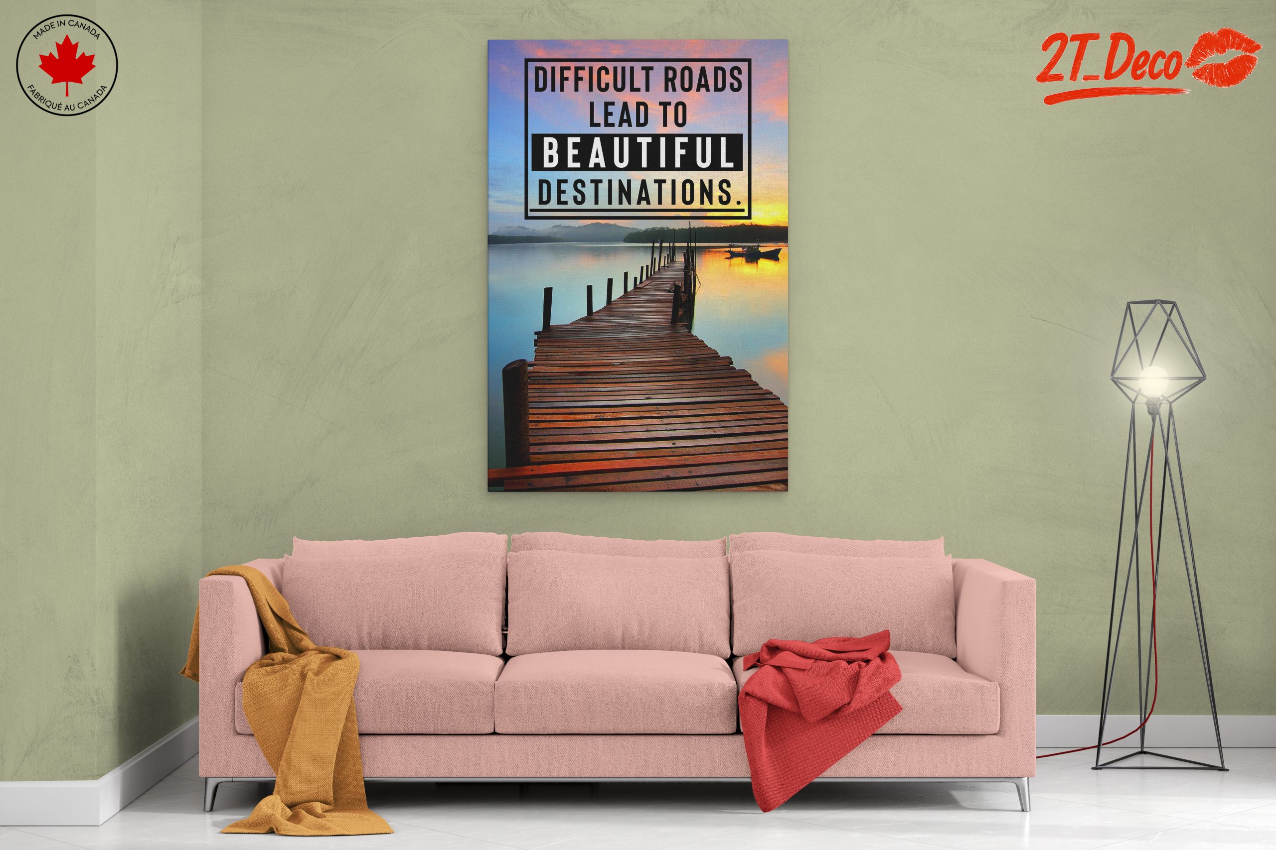Difficult Roads Lead to Beautiful Destinations Art - Image 2