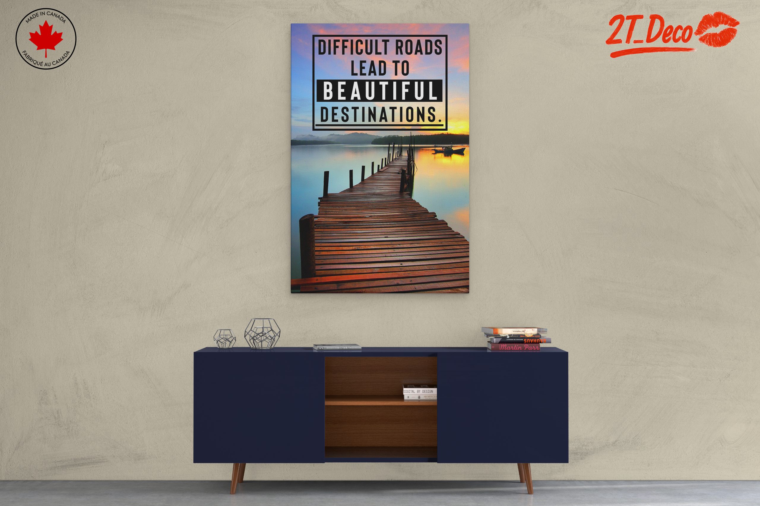 Difficult Roads Lead to Beautiful Destinations Art - Image 3