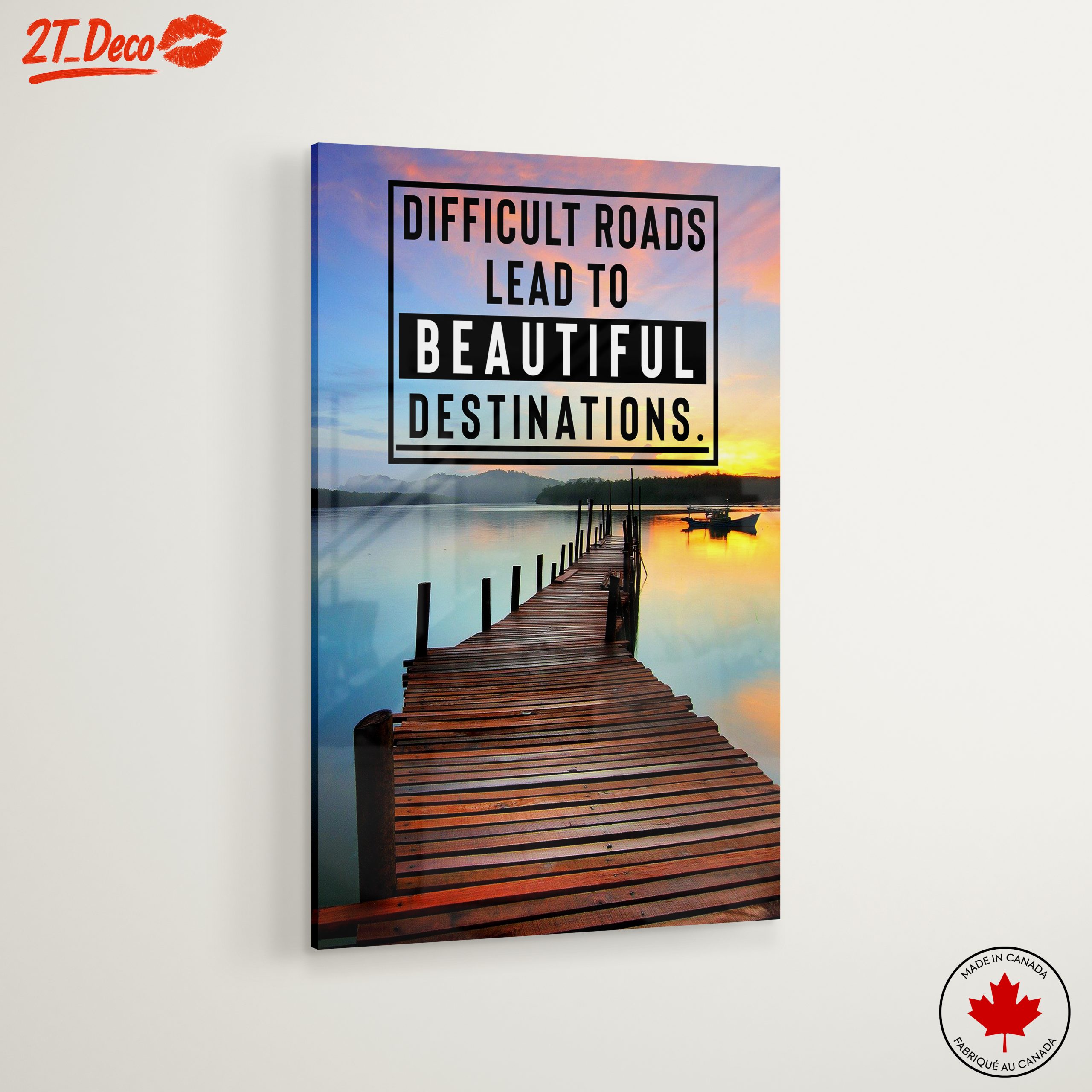 Difficult Roads Lead to Beautiful Destinations Art - Image 6