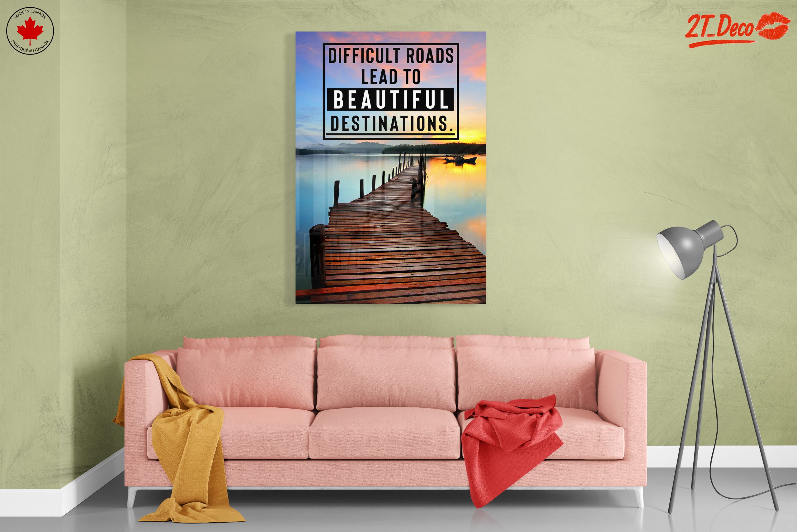 Difficult Roads Lead to Beautiful Destinations Art - Image 7