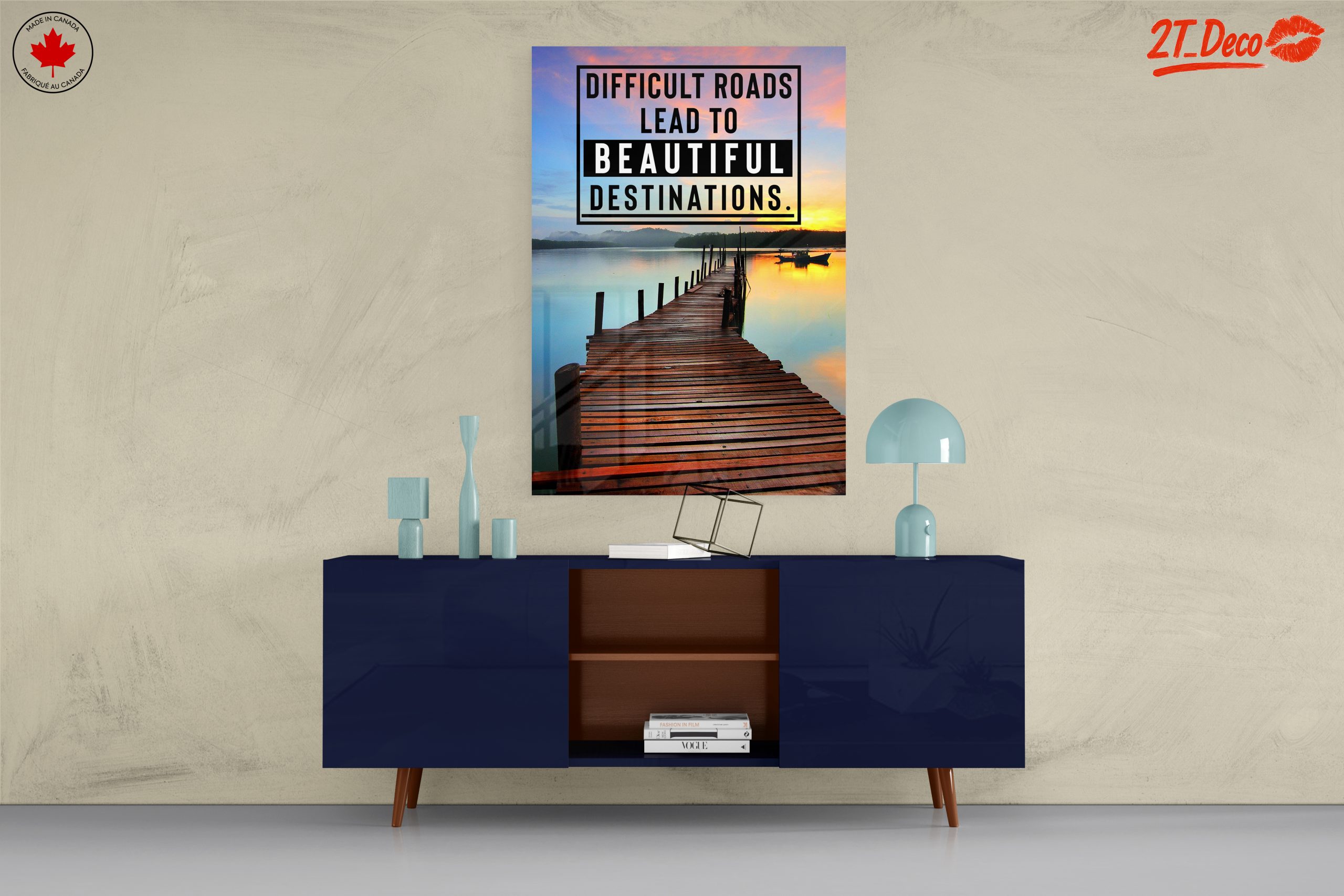 Difficult Roads Lead to Beautiful Destinations Art - Image 8