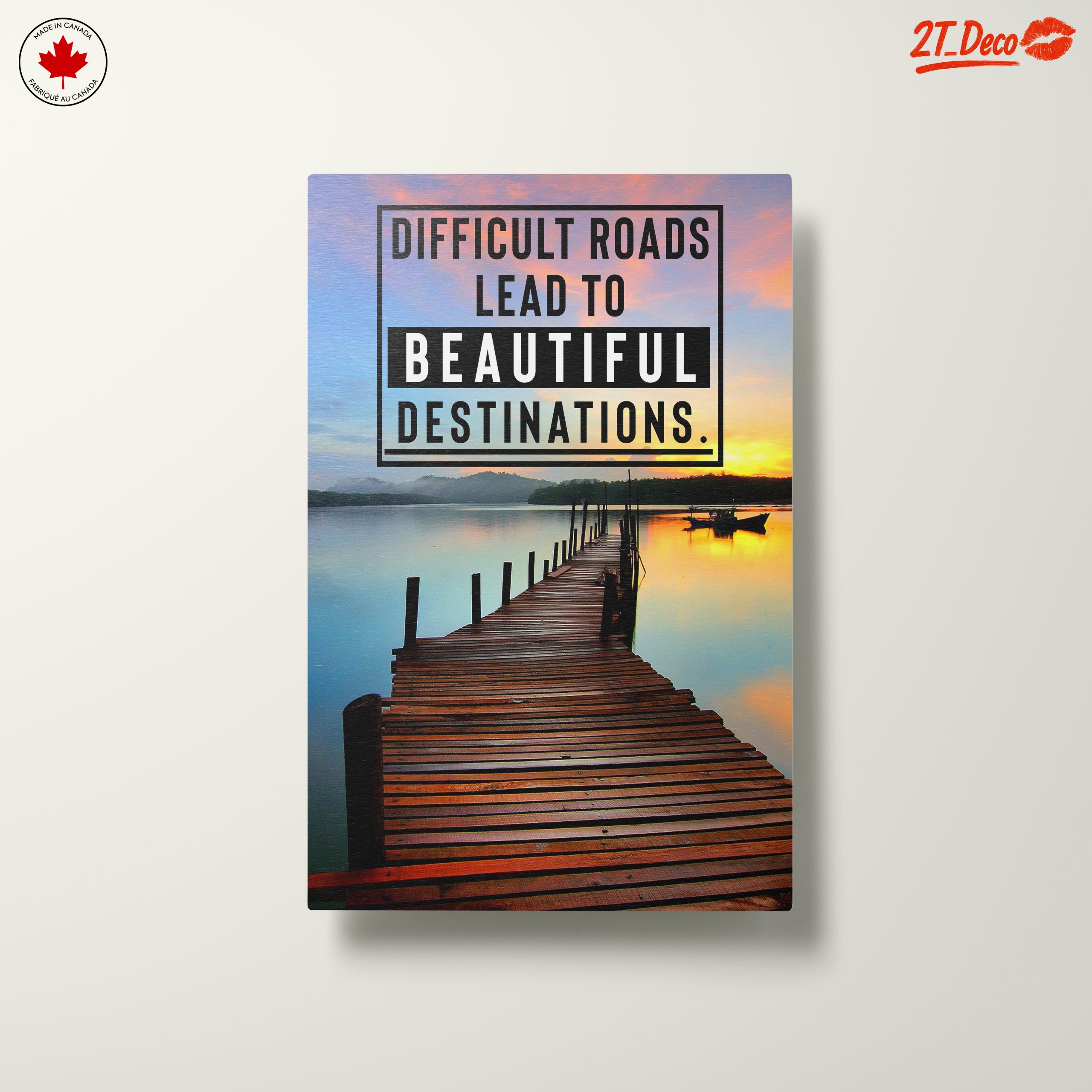 Difficult Roads Lead to Beautiful Destinations Art - Image 10