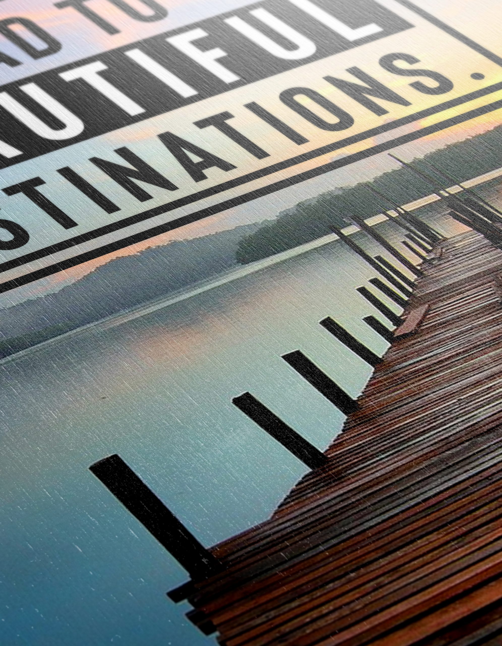 Difficult Roads Lead to Beautiful Destinations Art - Image 12