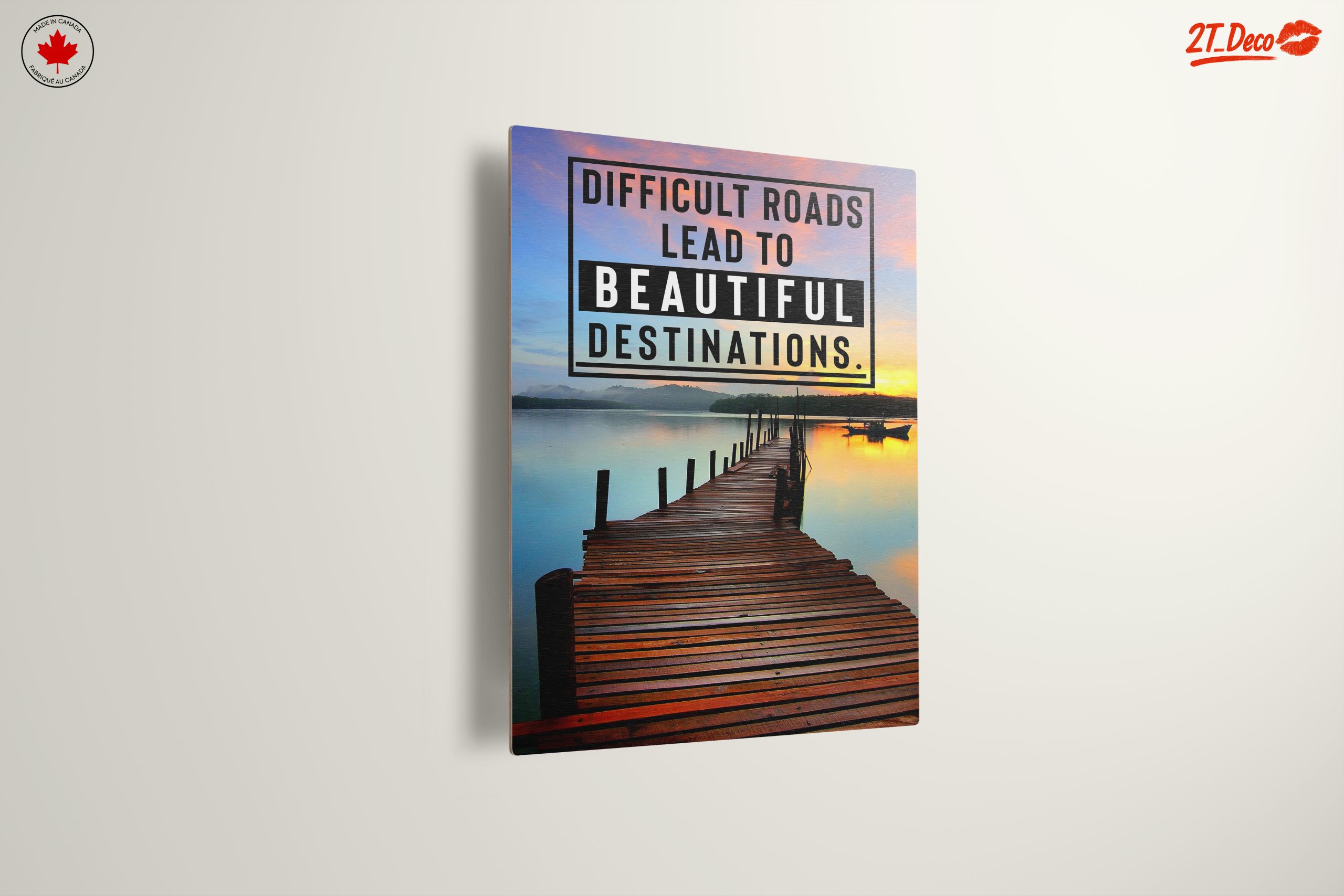 Difficult Roads Lead to Beautiful Destinations Art - Image 13