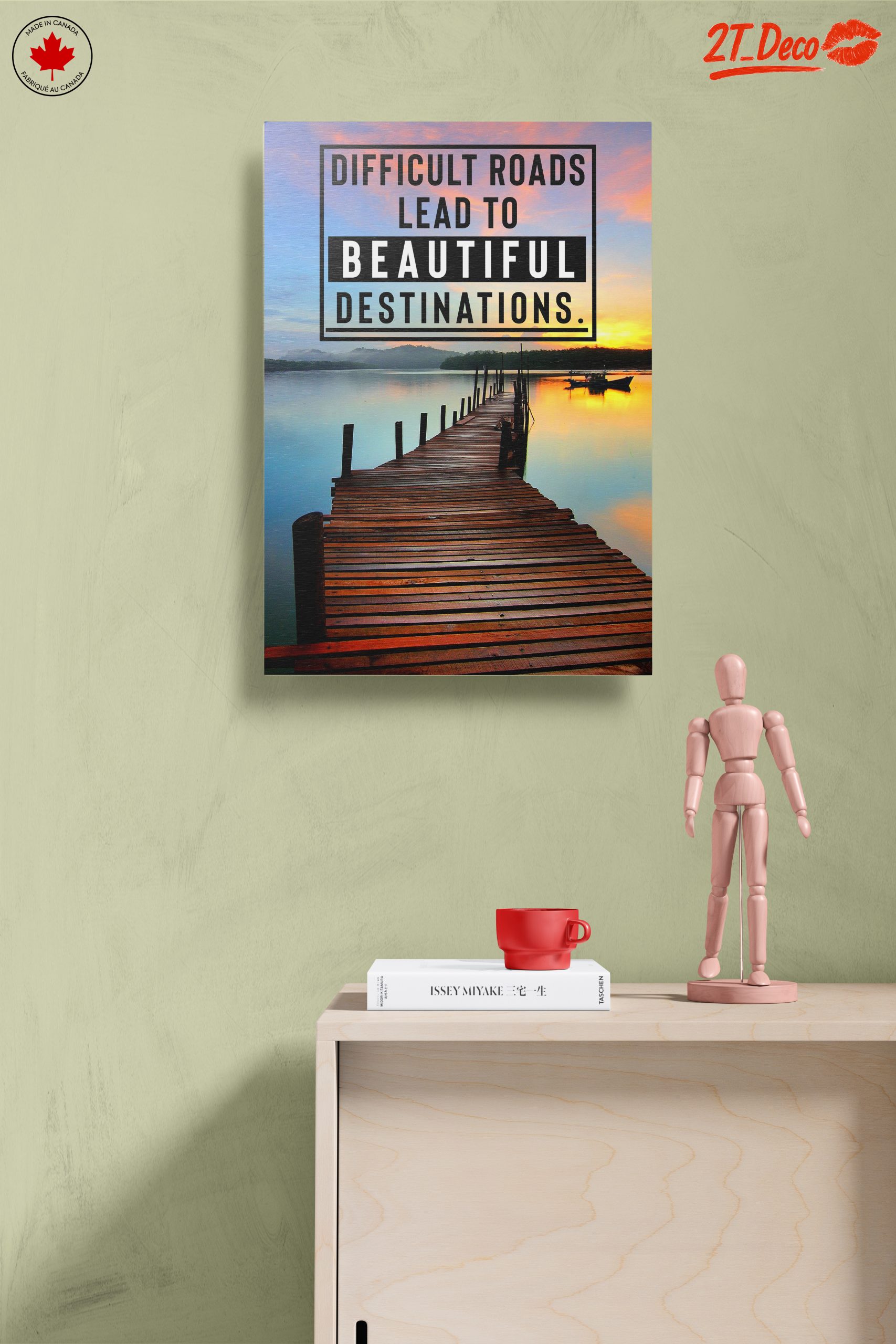 Difficult Roads Lead to Beautiful Destinations Art - Image 14