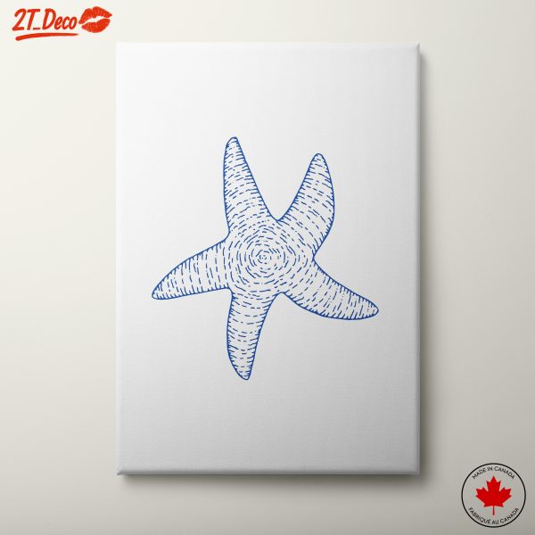 Stylized Starfish Marine Art