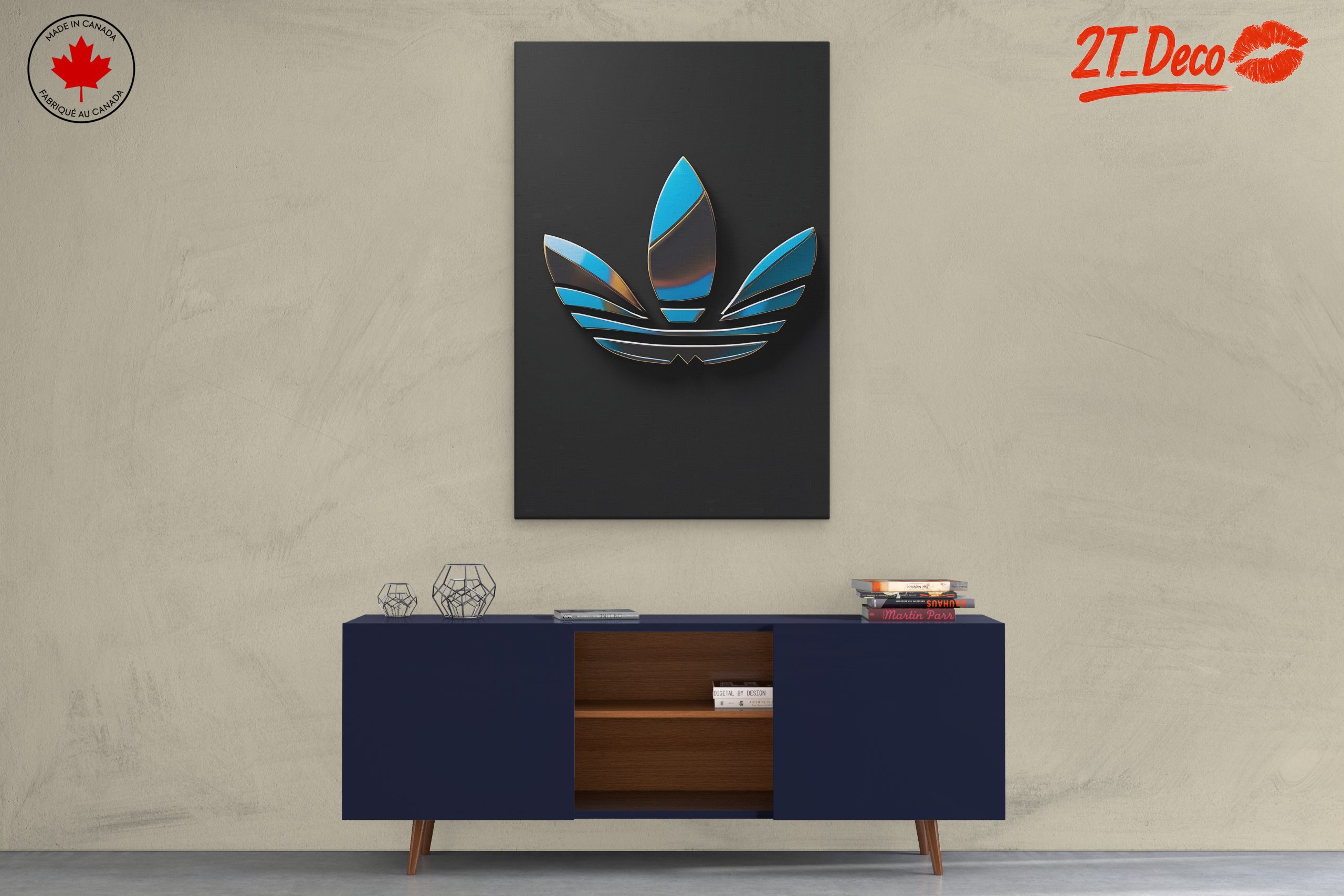 Stylish Adidas Logo Wall Art - Image 3