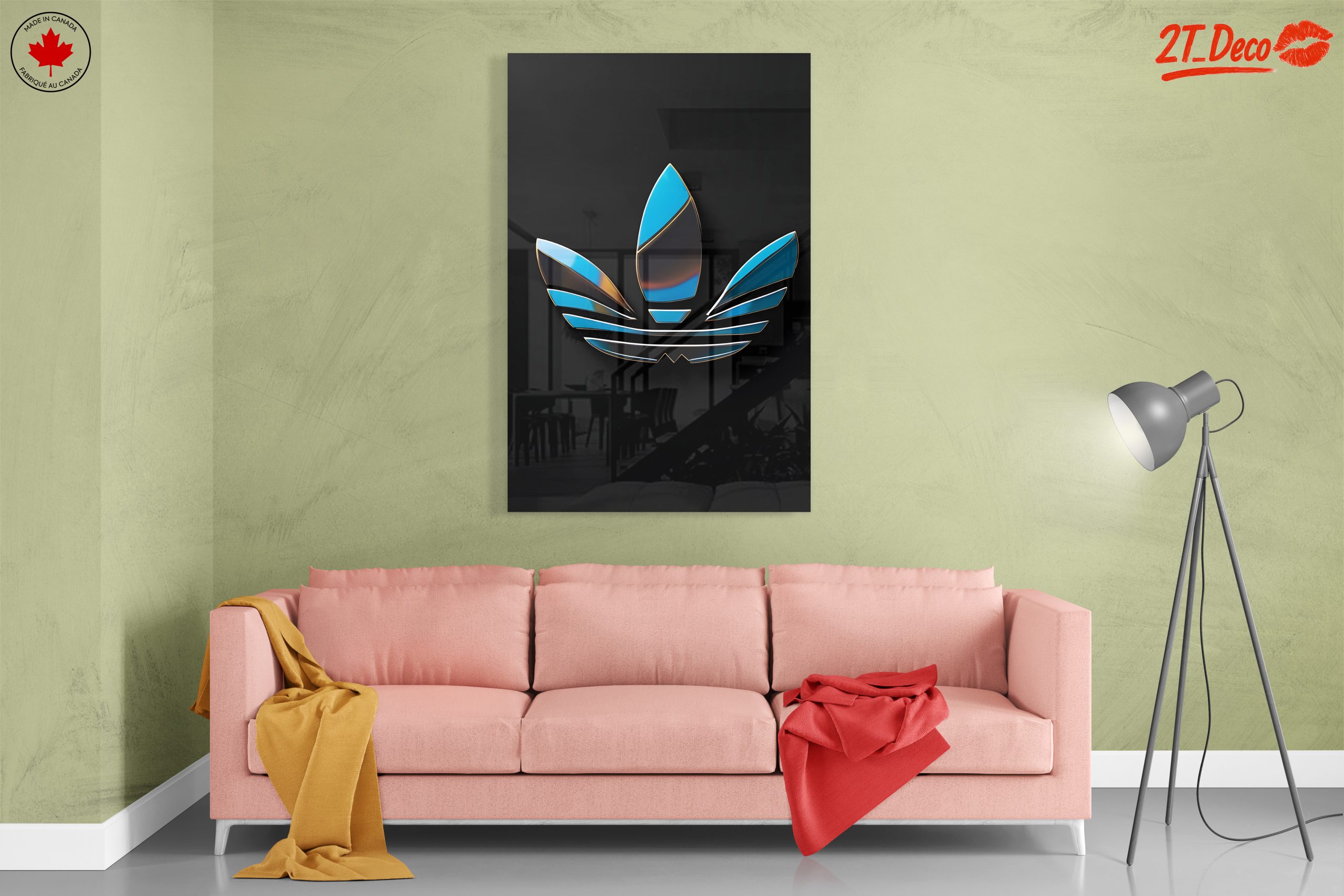 Stylish Adidas Logo Wall Art - Image 7