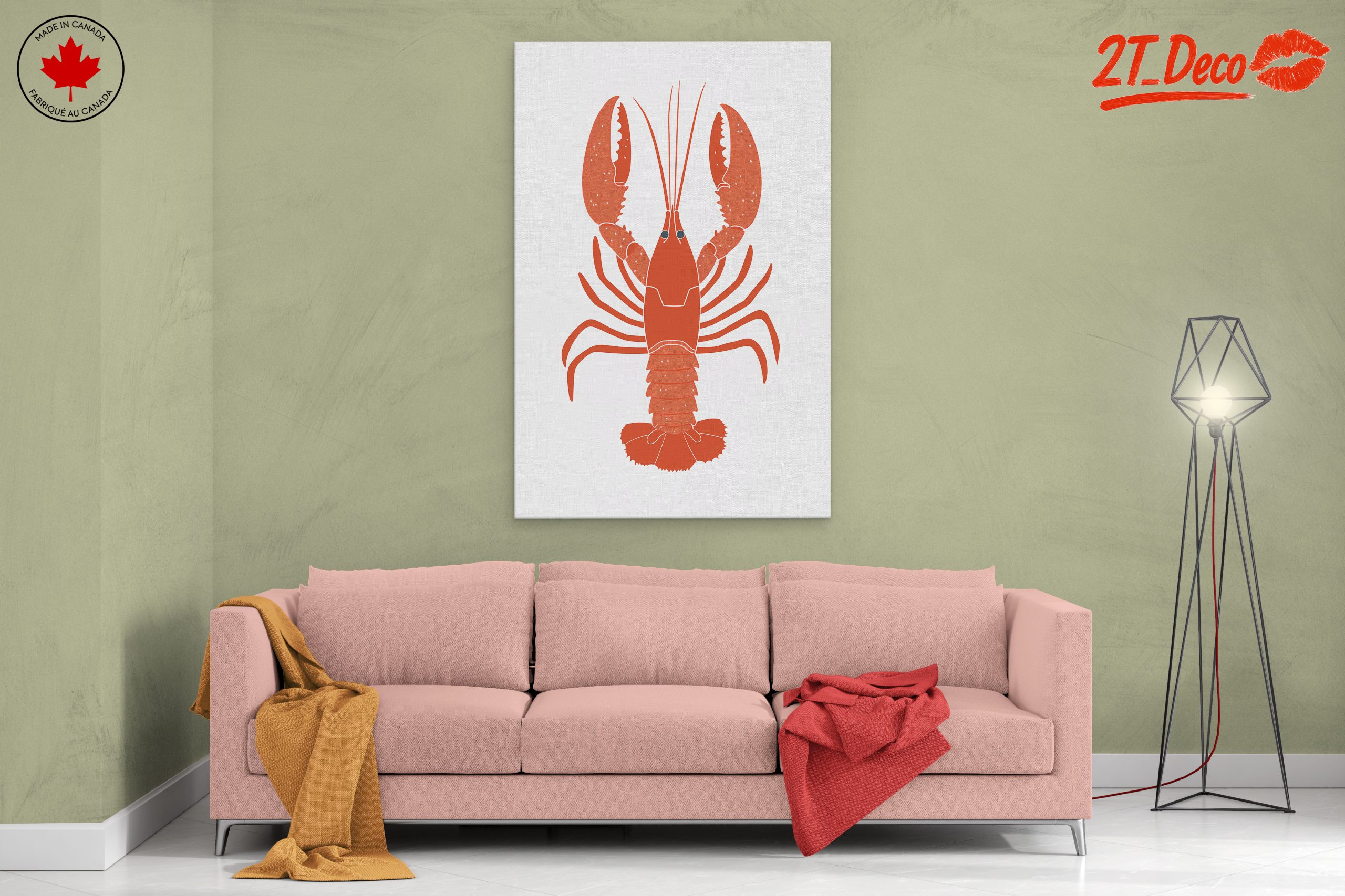 Stylized Lobster Abstract Art 2 - Image 2