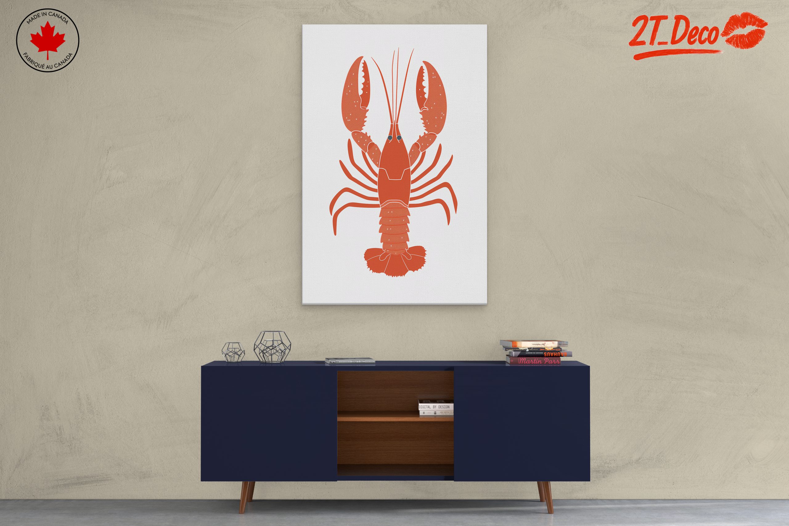 Stylized Lobster Abstract Art 2 - Image 3