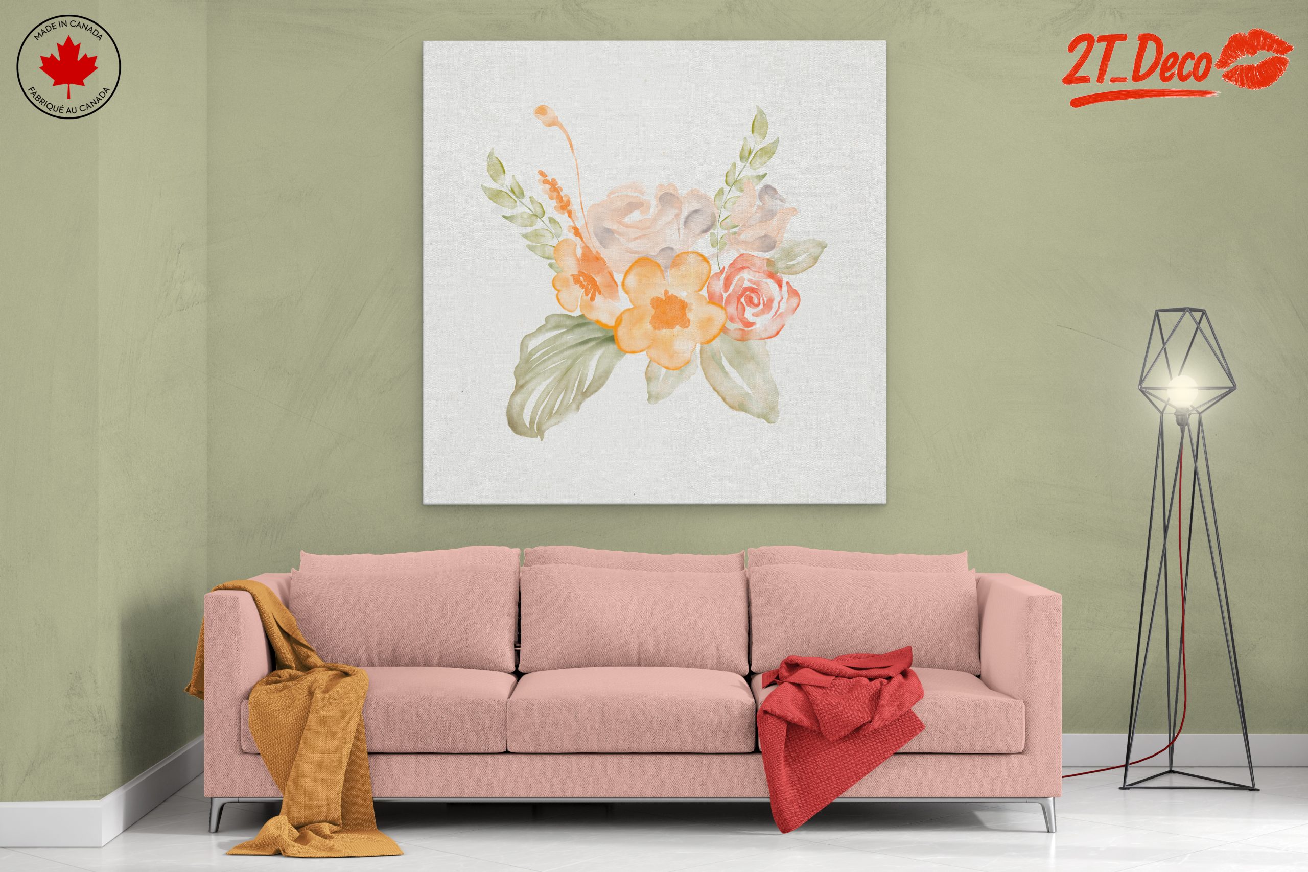 Elegant Floral Arrangement in Watercolor - Image 2