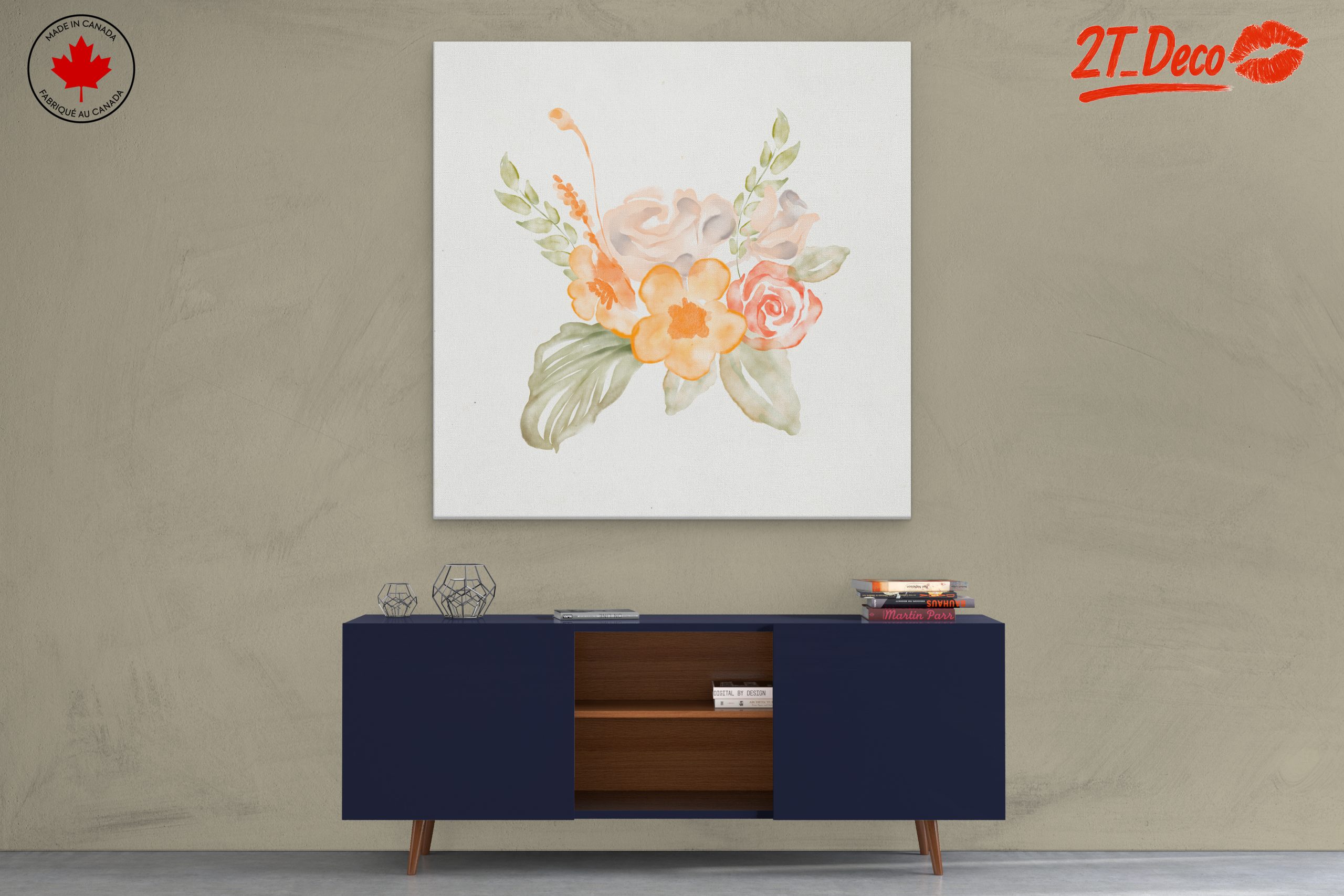 Elegant Floral Arrangement in Watercolor - Image 3
