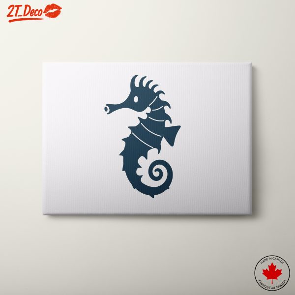 Stylized Seahorse Abstract Art