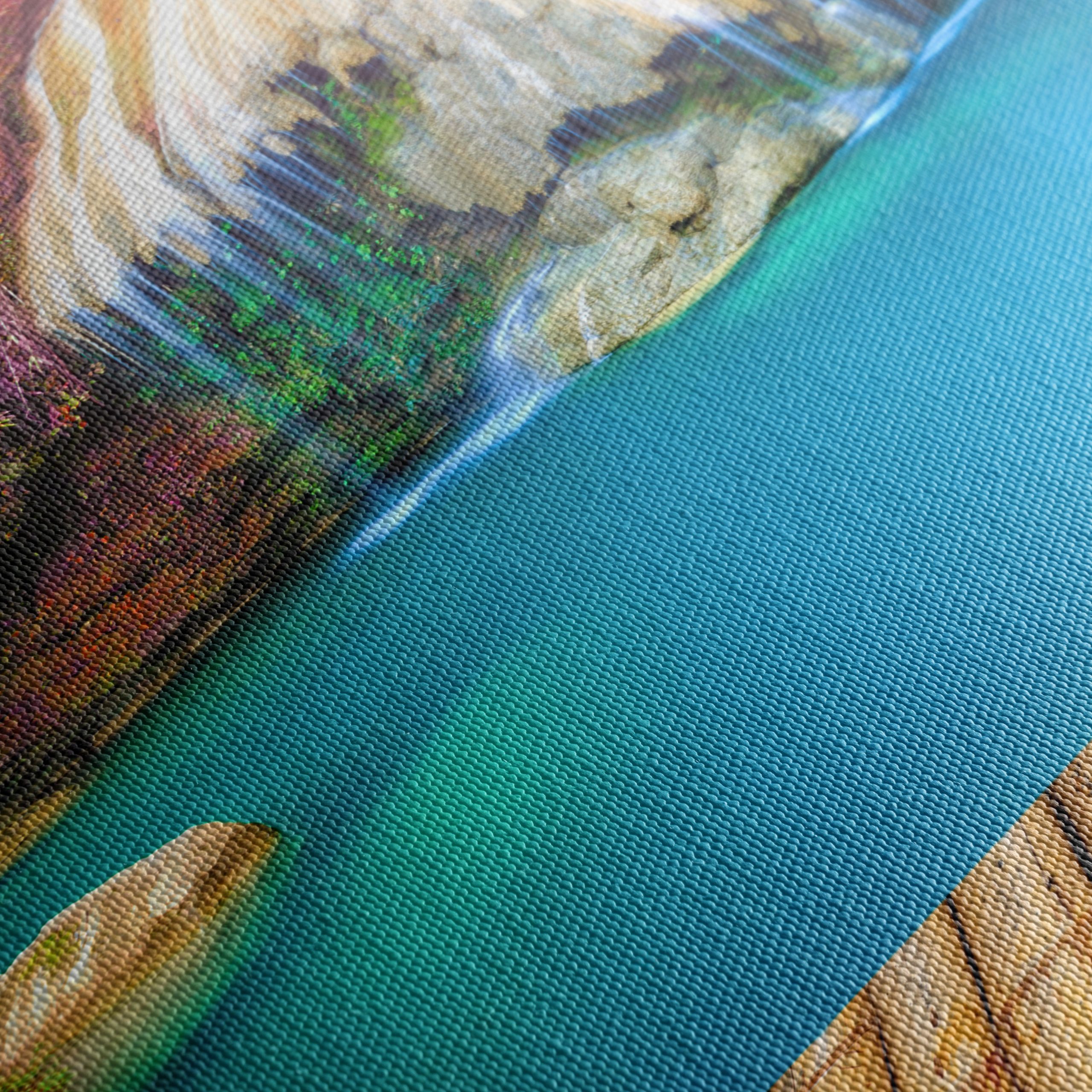 Serene Waterfall in a Colorful Forest - Image 5