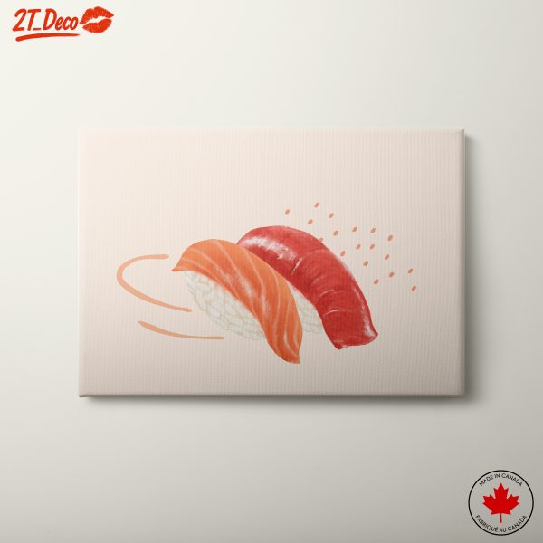 Stylized Sushi Abstract Art