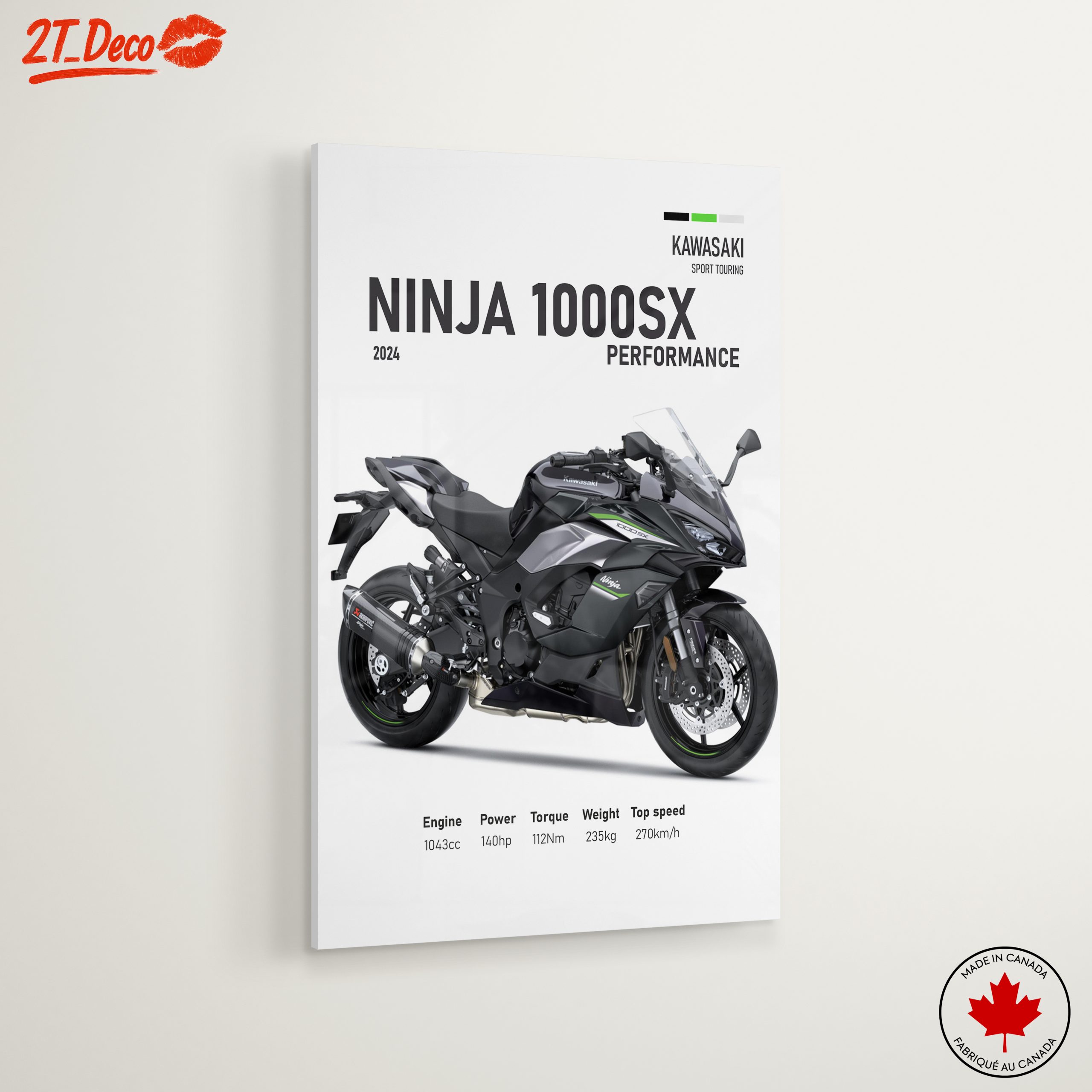 Kawasaki Ninja 1000SX 2024 Motorcycle Art - Image 6