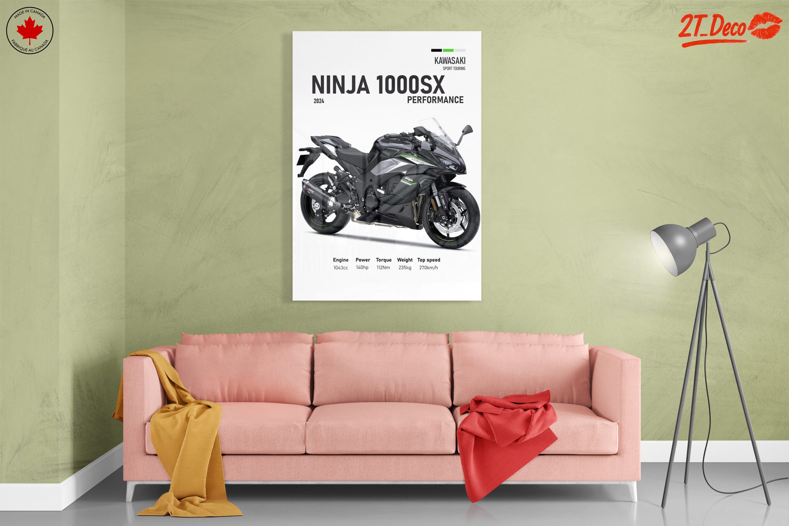 Kawasaki Ninja 1000SX 2024 Motorcycle Art - Image 7