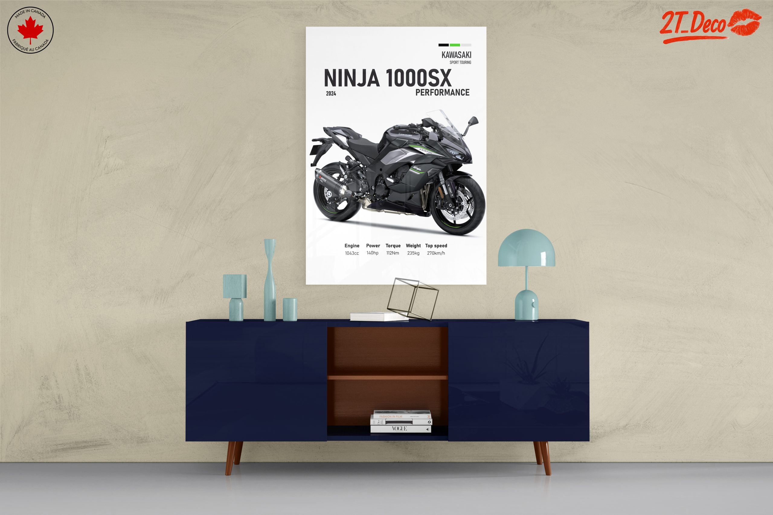 Kawasaki Ninja 1000SX 2024 Motorcycle Art - Image 8