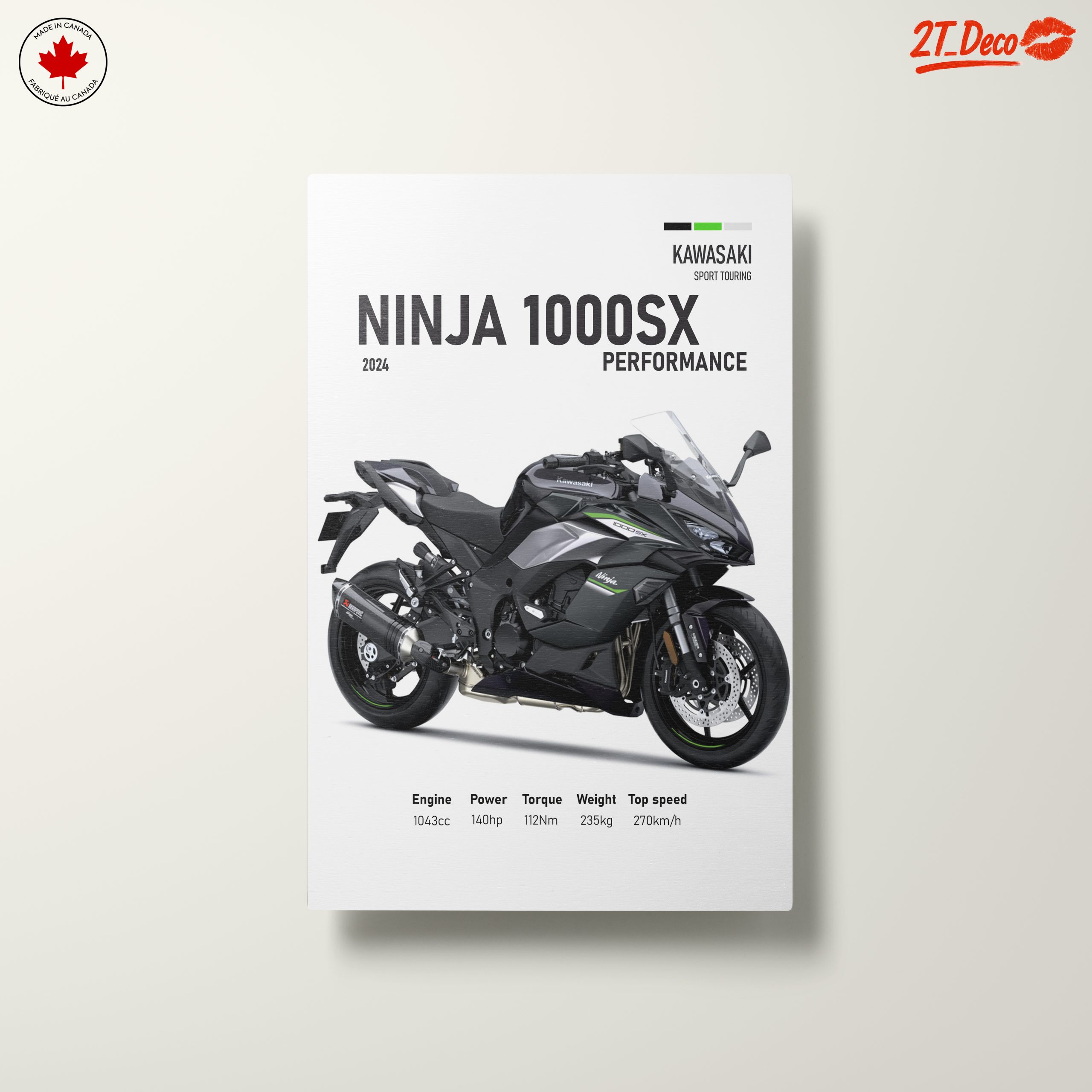 Kawasaki Ninja 1000SX 2024 Motorcycle Art - Image 10
