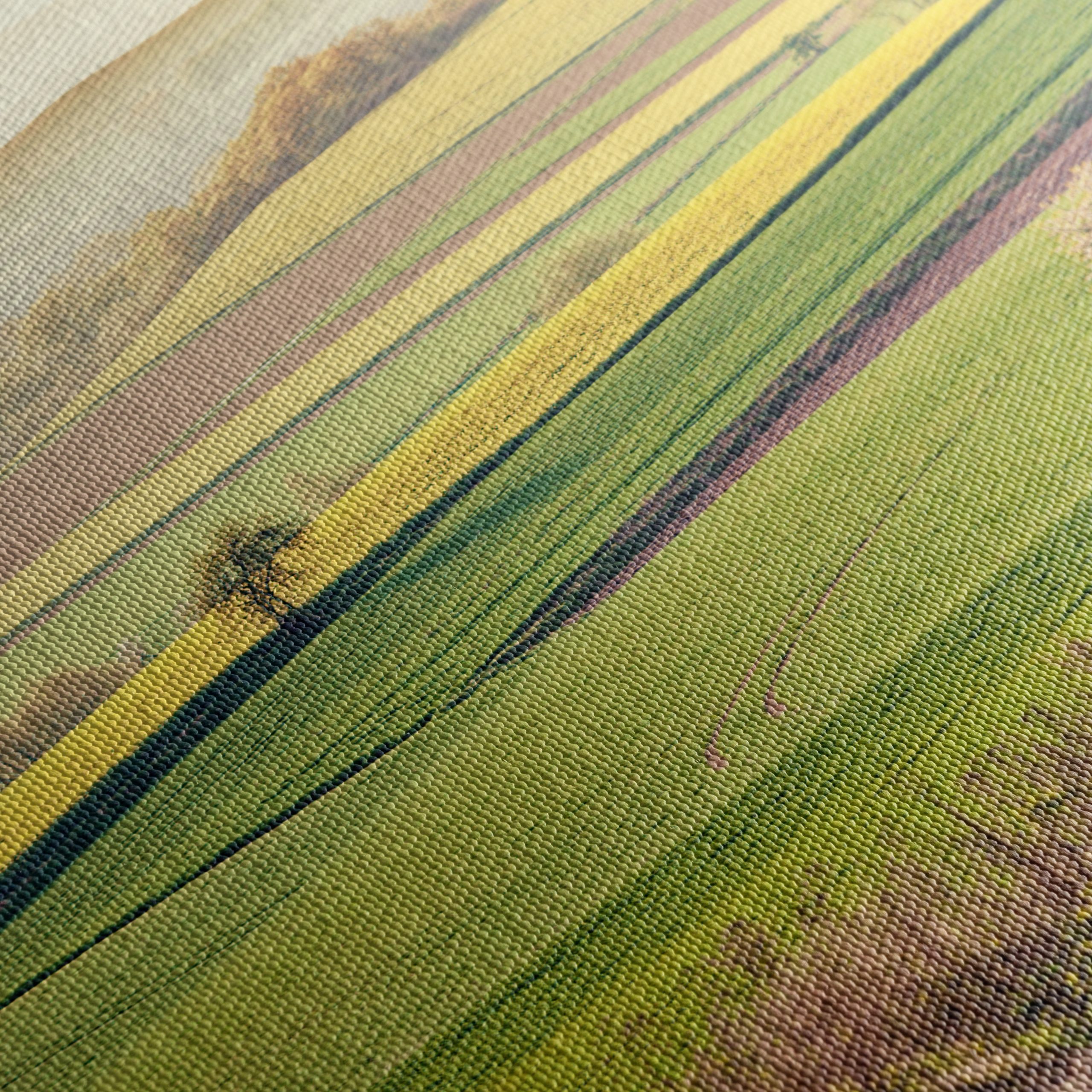 Serene Green Fields Landscape Art - Image 5