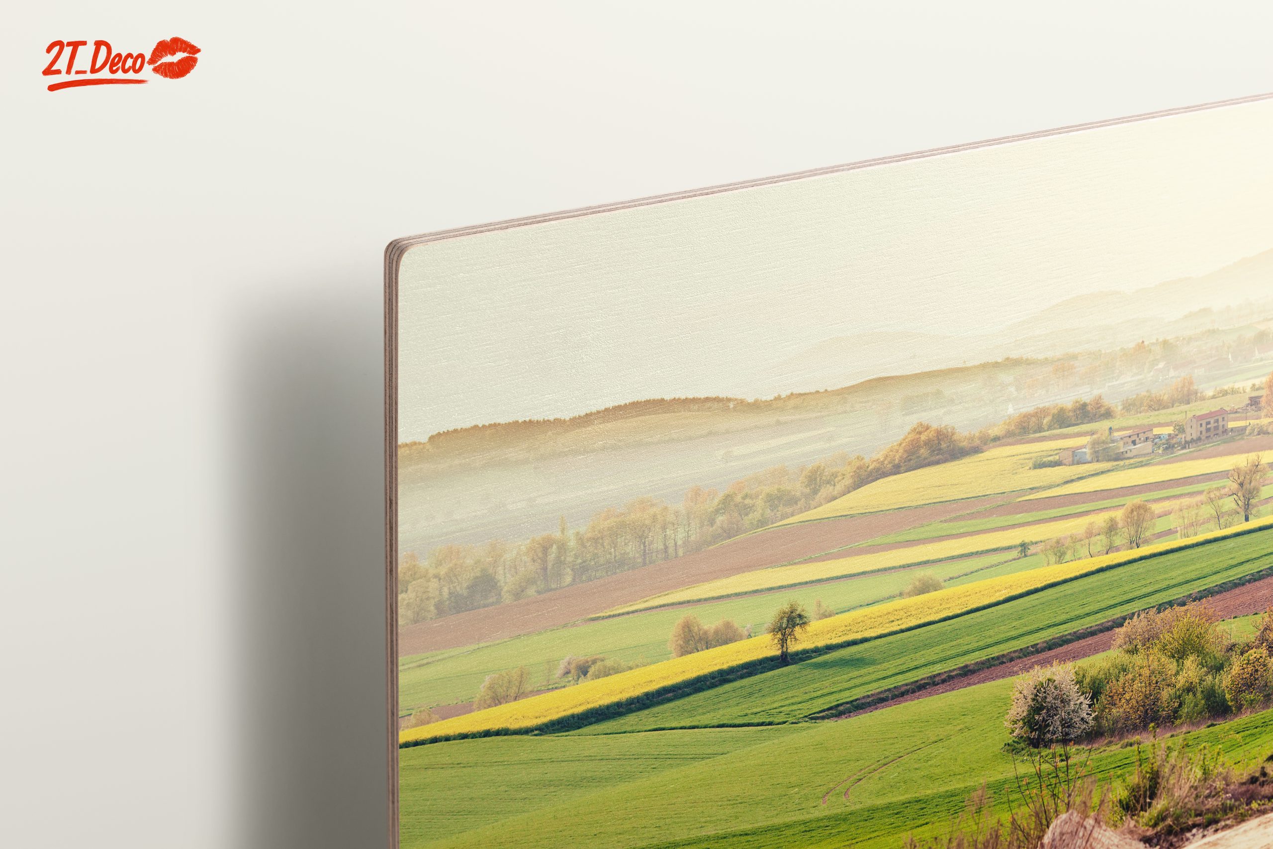 Serene Green Fields Landscape Art - Image 15