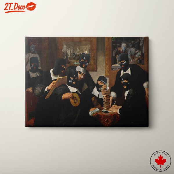 Contemporary Satirical Artwork Featuring Figures