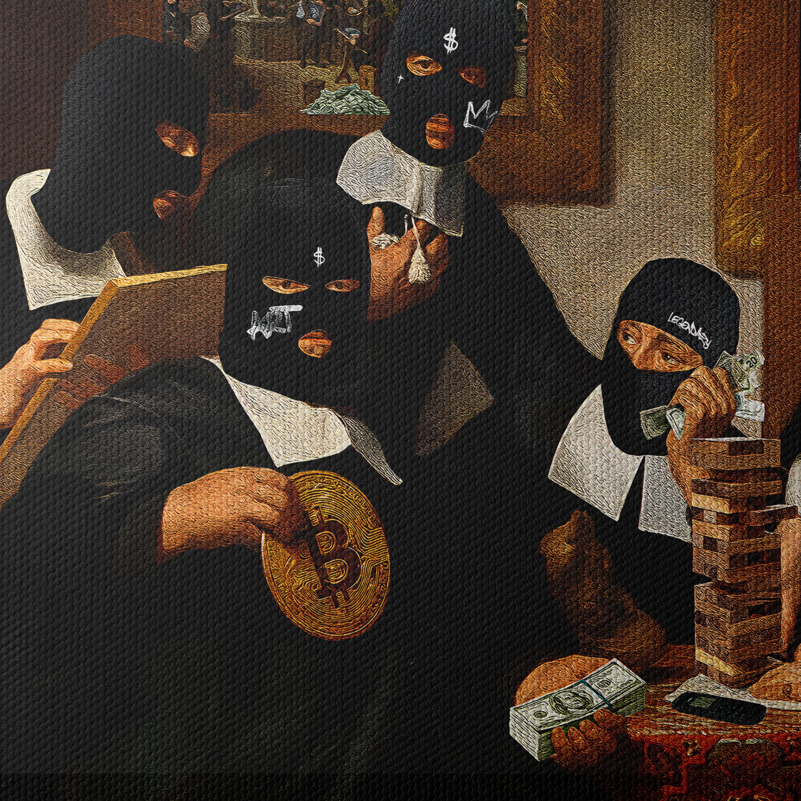 Contemporary Satirical Artwork Featuring Figures - Image 4