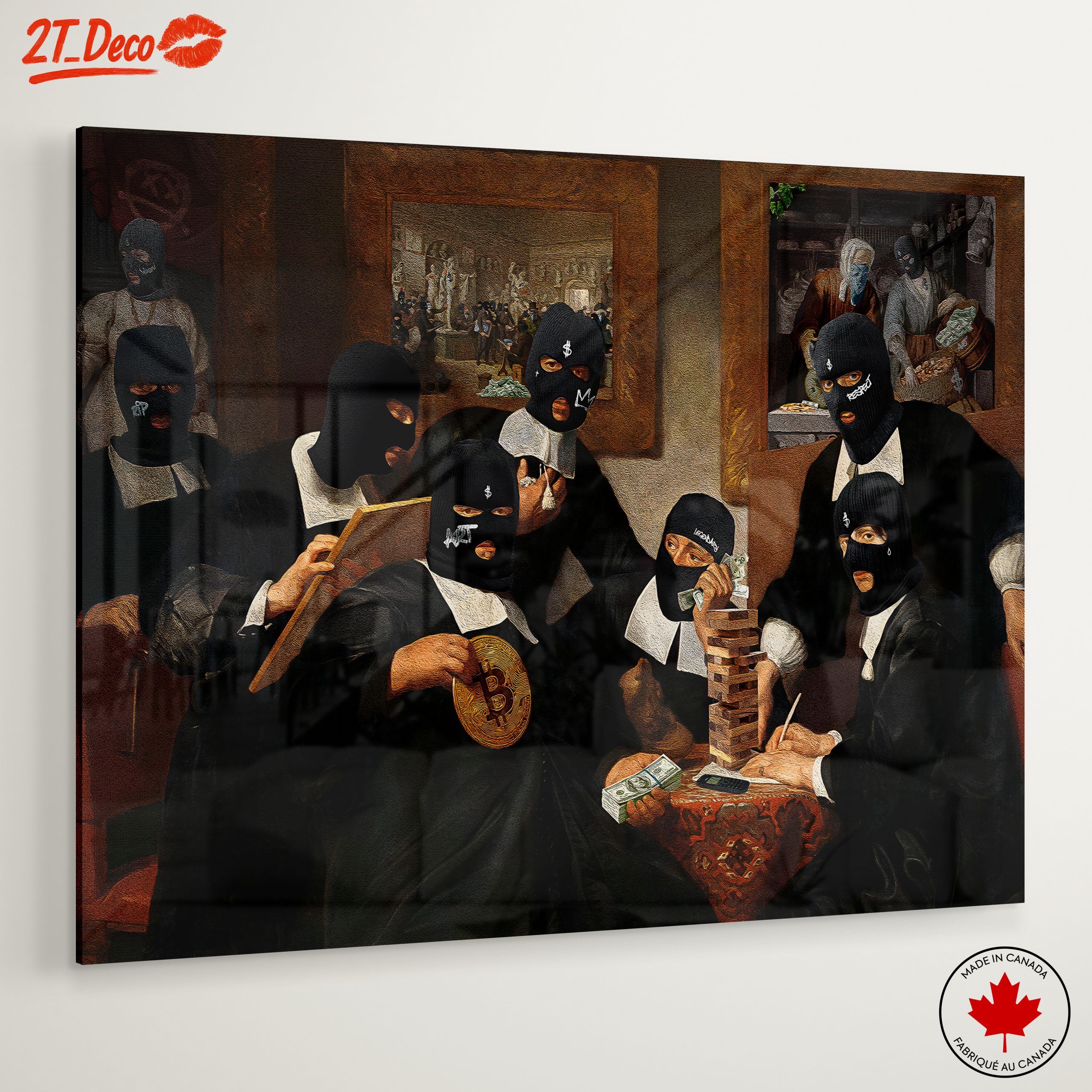 Contemporary Satirical Artwork Featuring Figures - Image 6