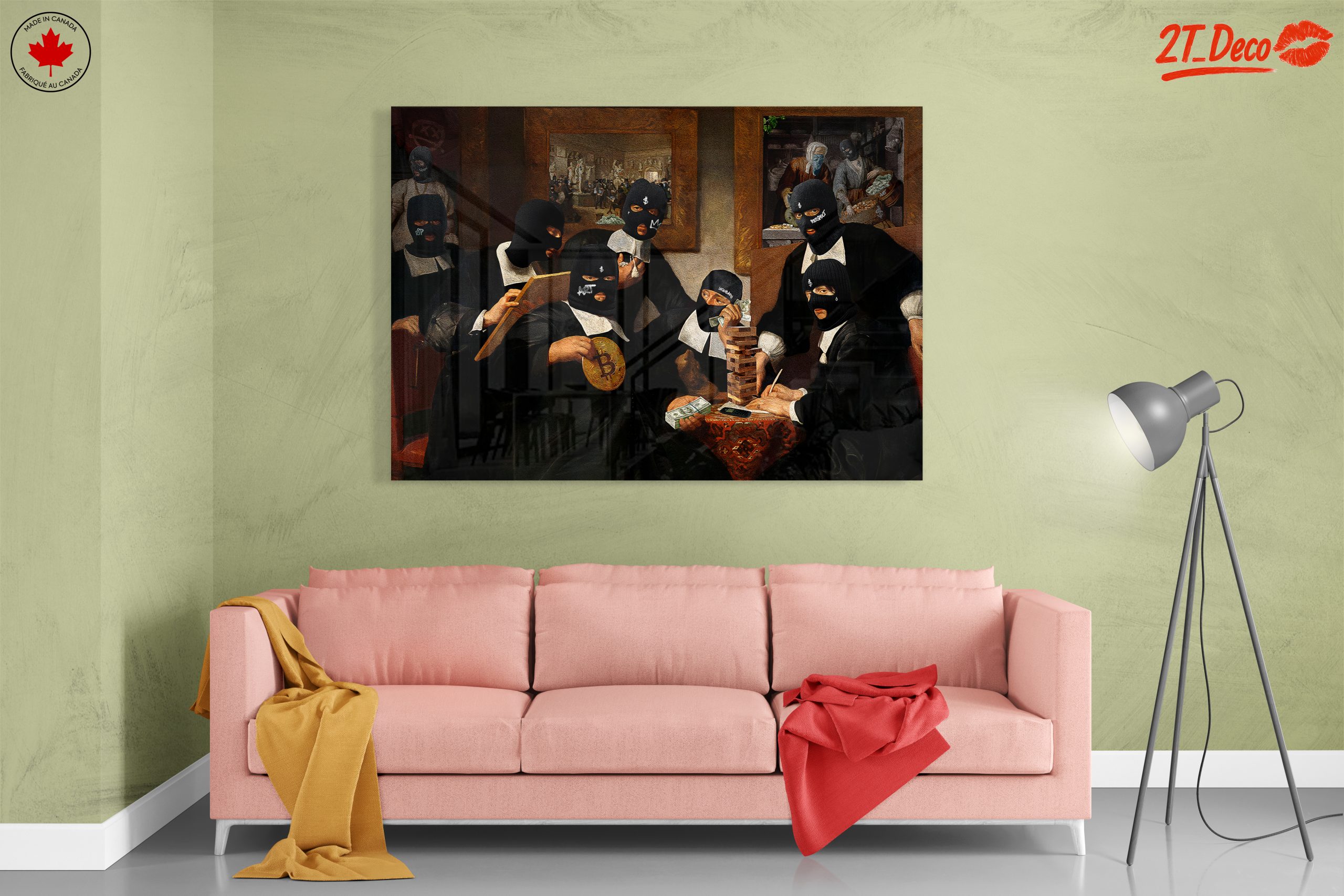 Contemporary Satirical Artwork Featuring Figures - Image 7