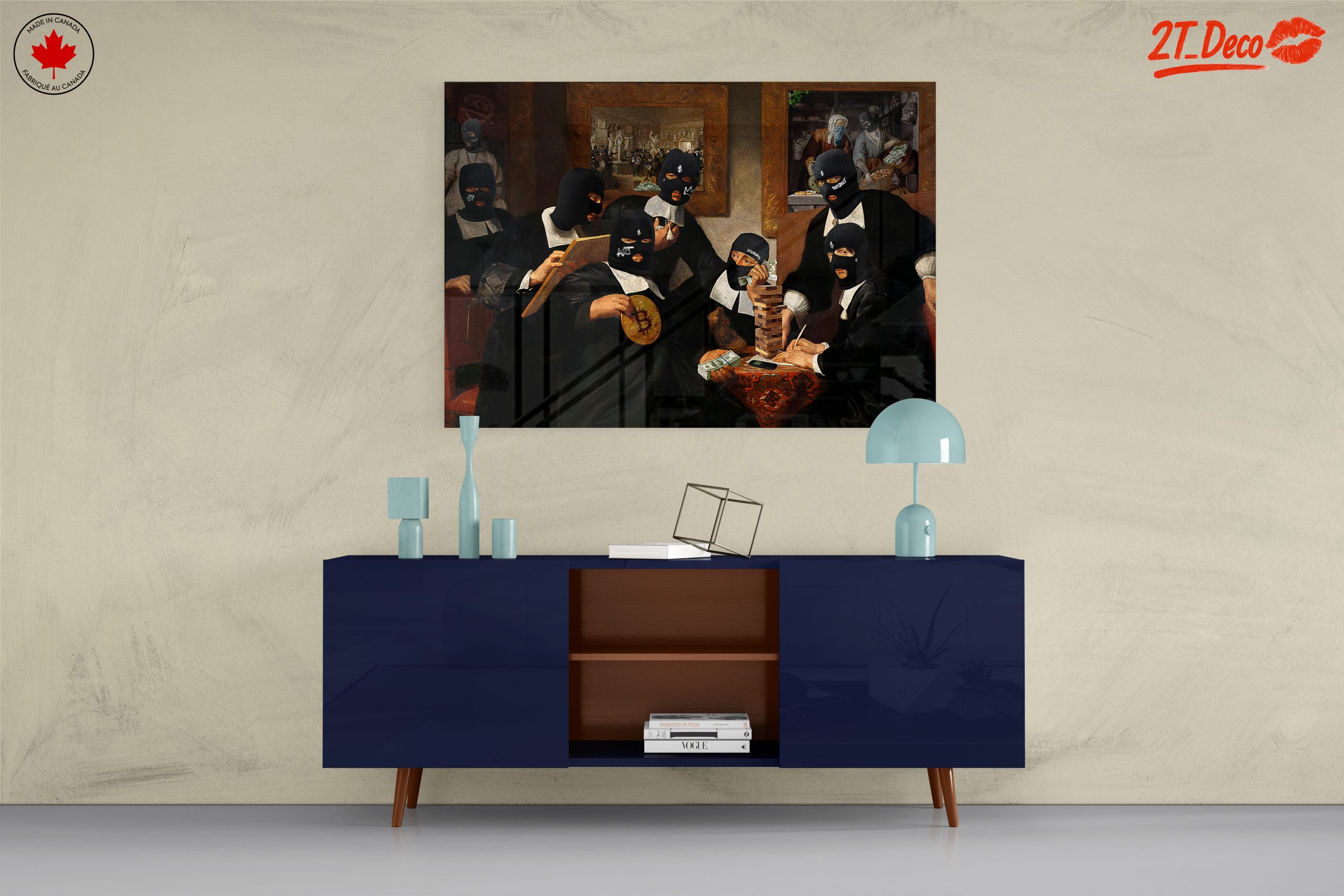 Contemporary Satirical Artwork Featuring Figures - Image 8