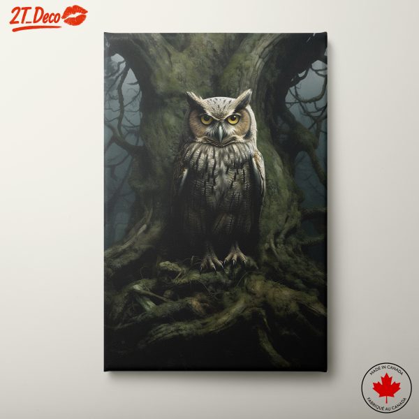 Majestic Owl in Enigmatic Forest