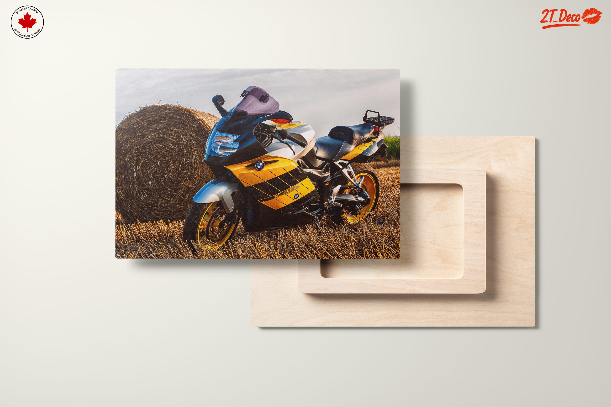 Classic BMW Motorcycle in Golden and Black - Image 11