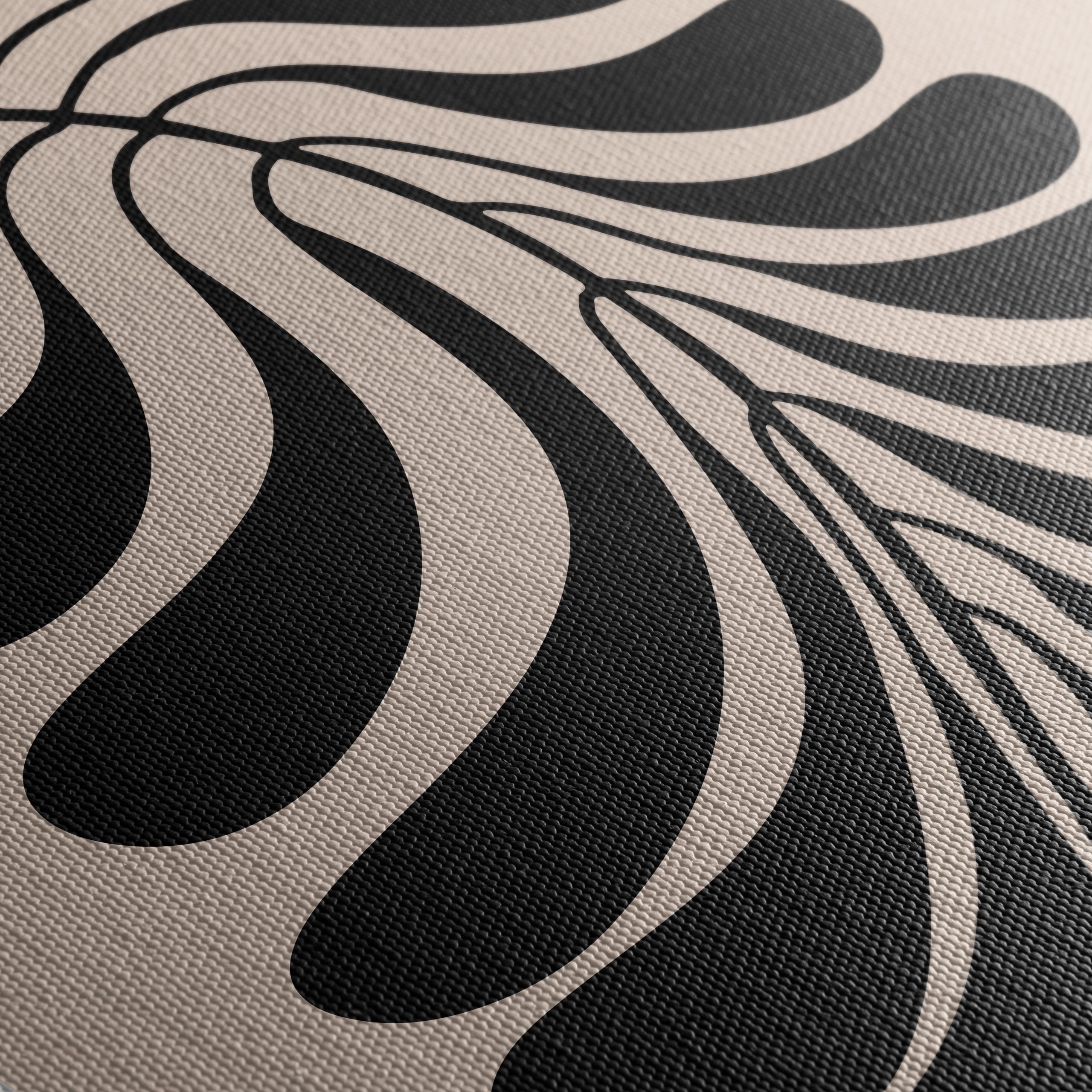 Stylized Black Botanical Design for Modern Spaces - Image 5
