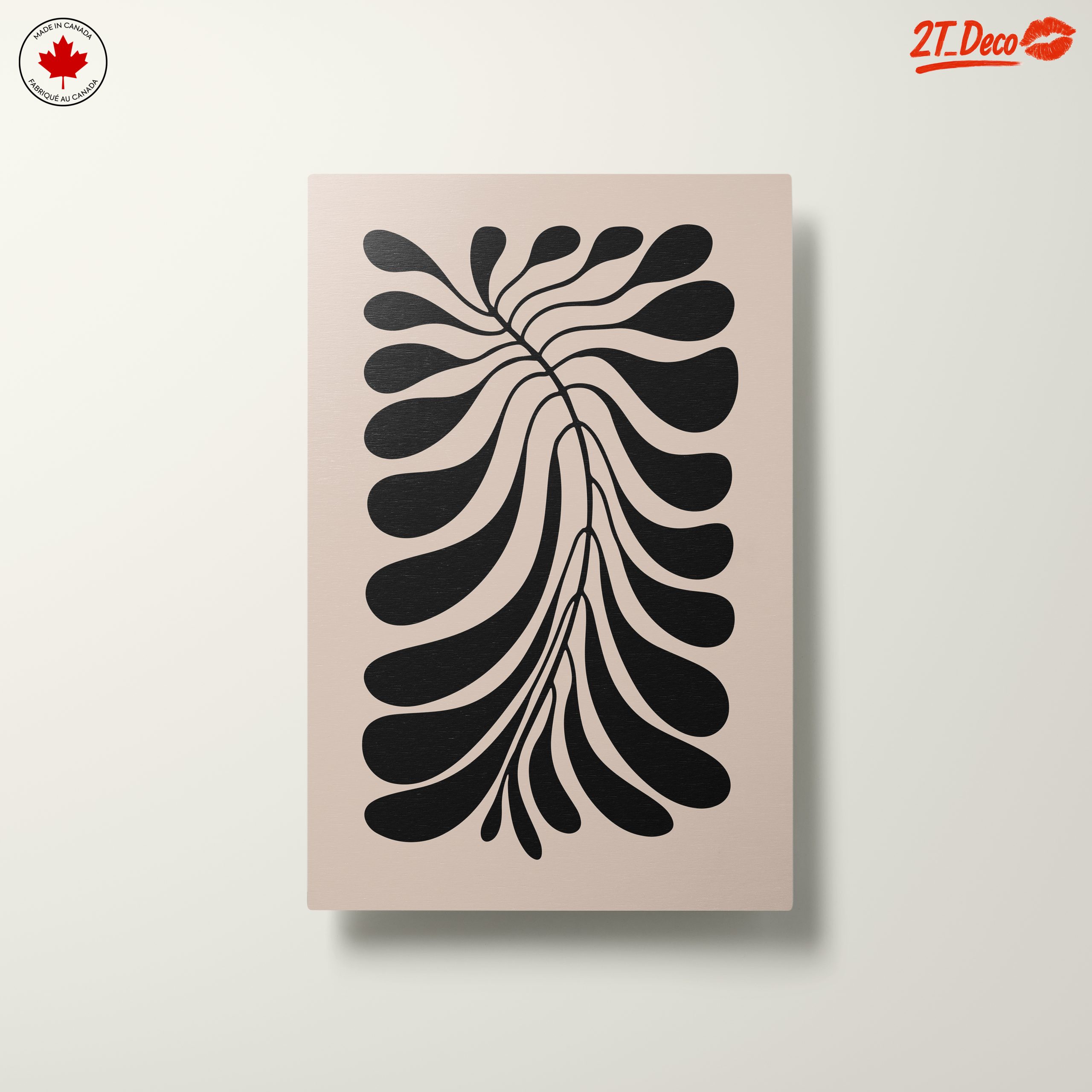Stylized Black Botanical Design for Modern Spaces - Image 10