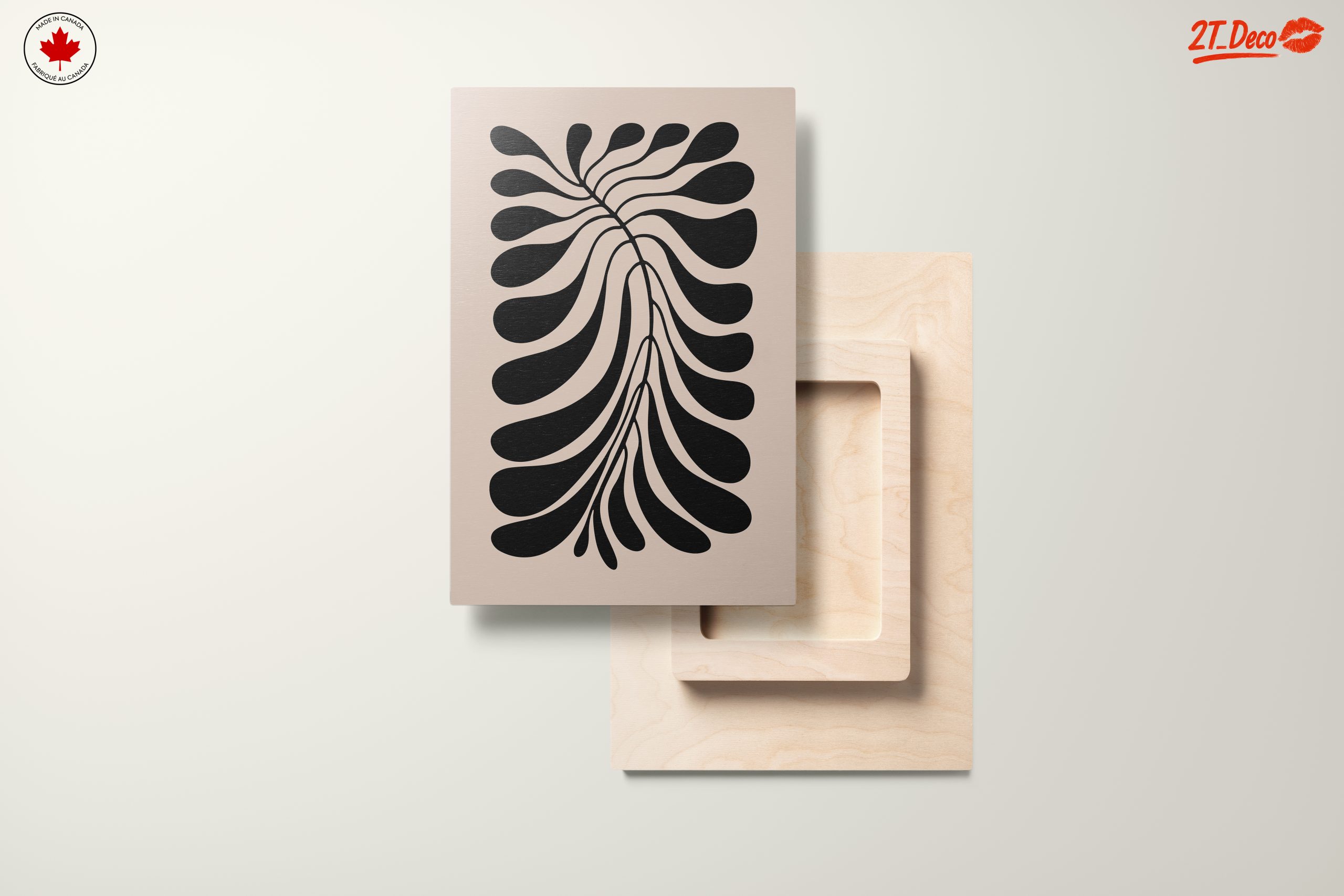 Stylized Black Botanical Design for Modern Spaces - Image 11