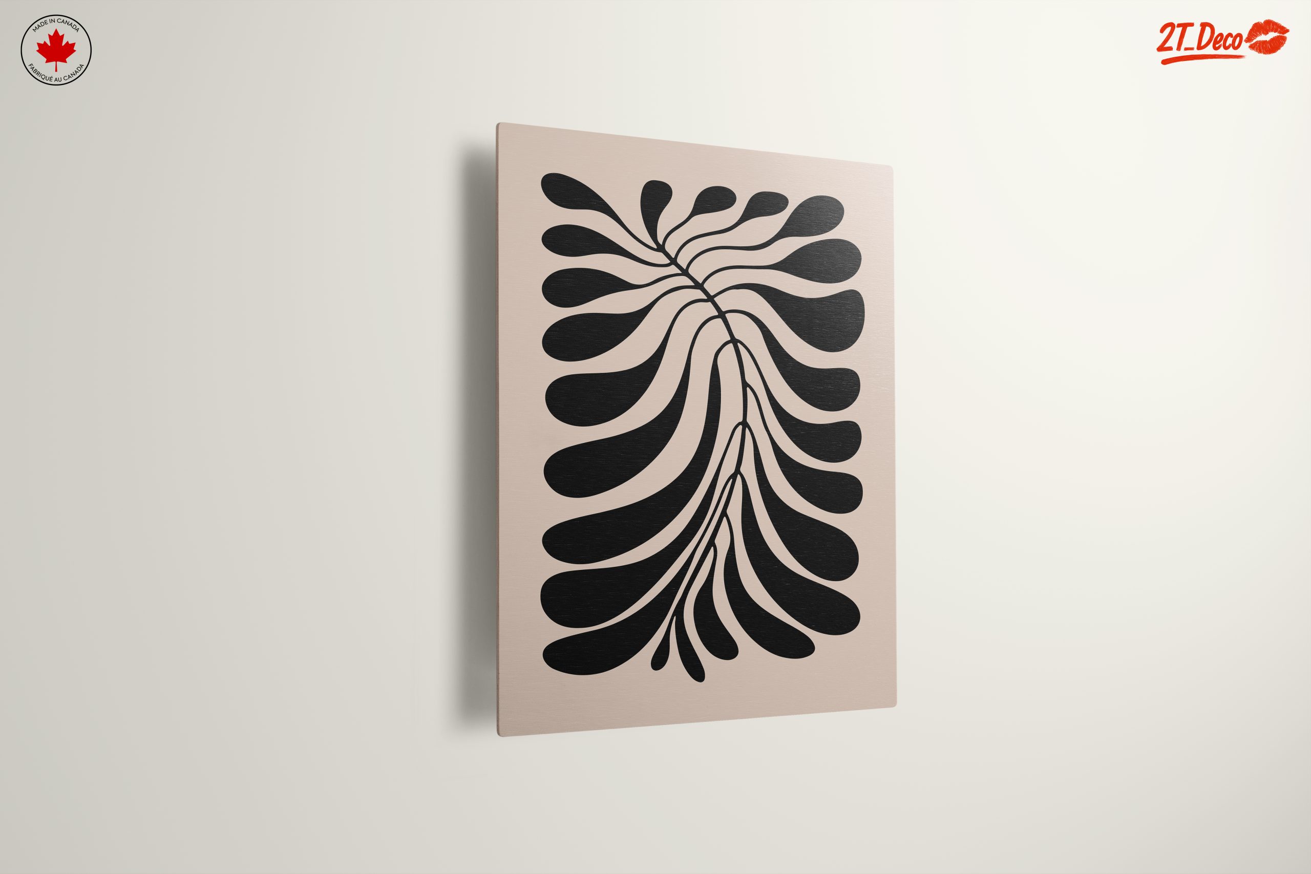 Stylized Black Botanical Design for Modern Spaces - Image 13