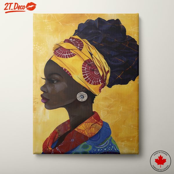 Vibrant Afro Art Portrait