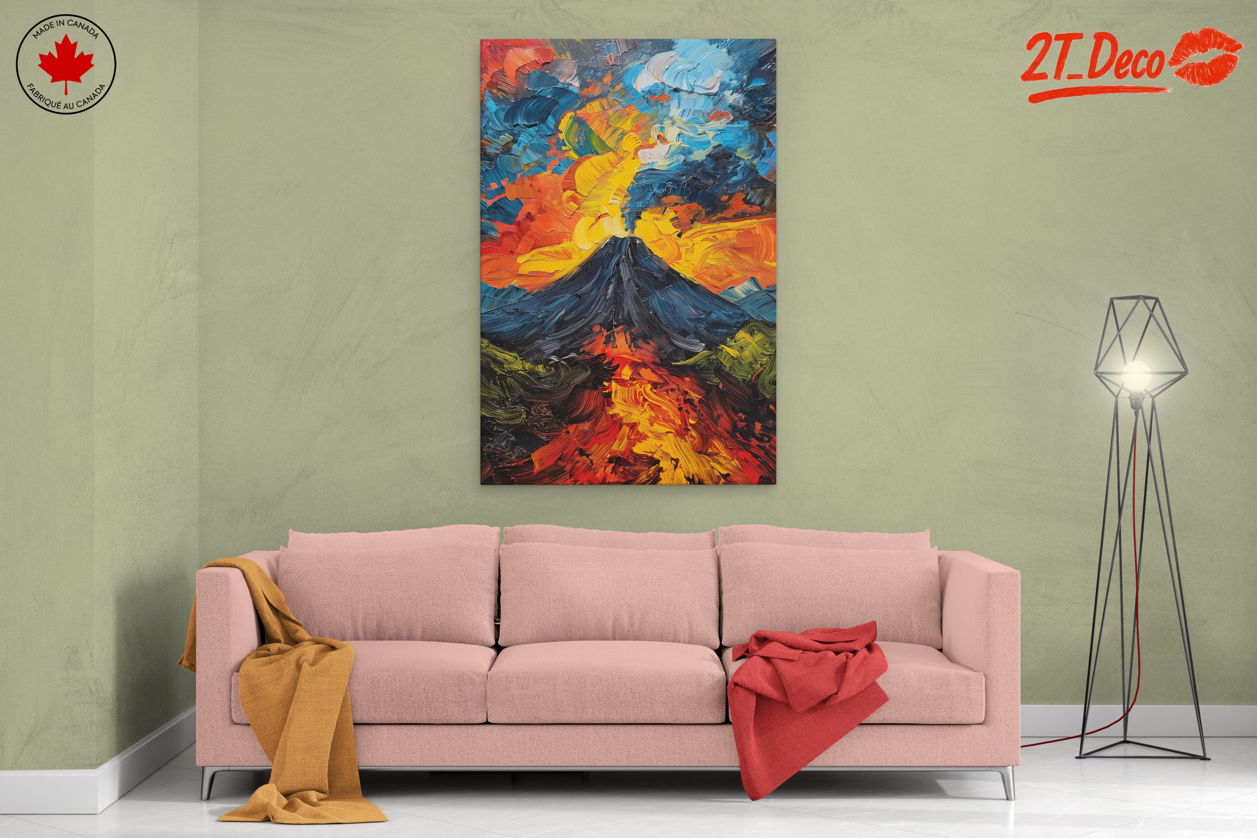 Volcano Erupting Under Colorful Skies - Image 2