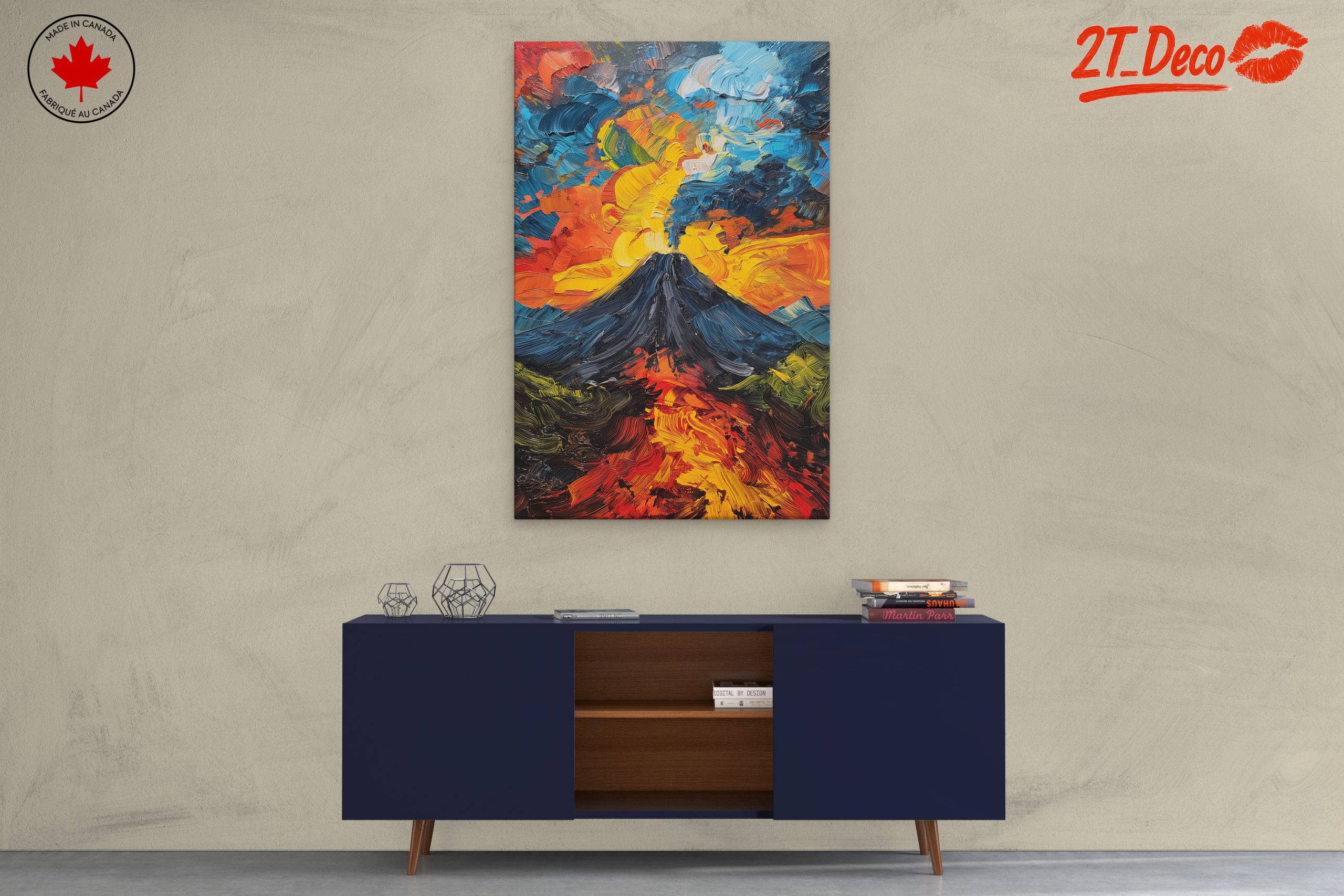 Volcano Erupting Under Colorful Skies - Image 3
